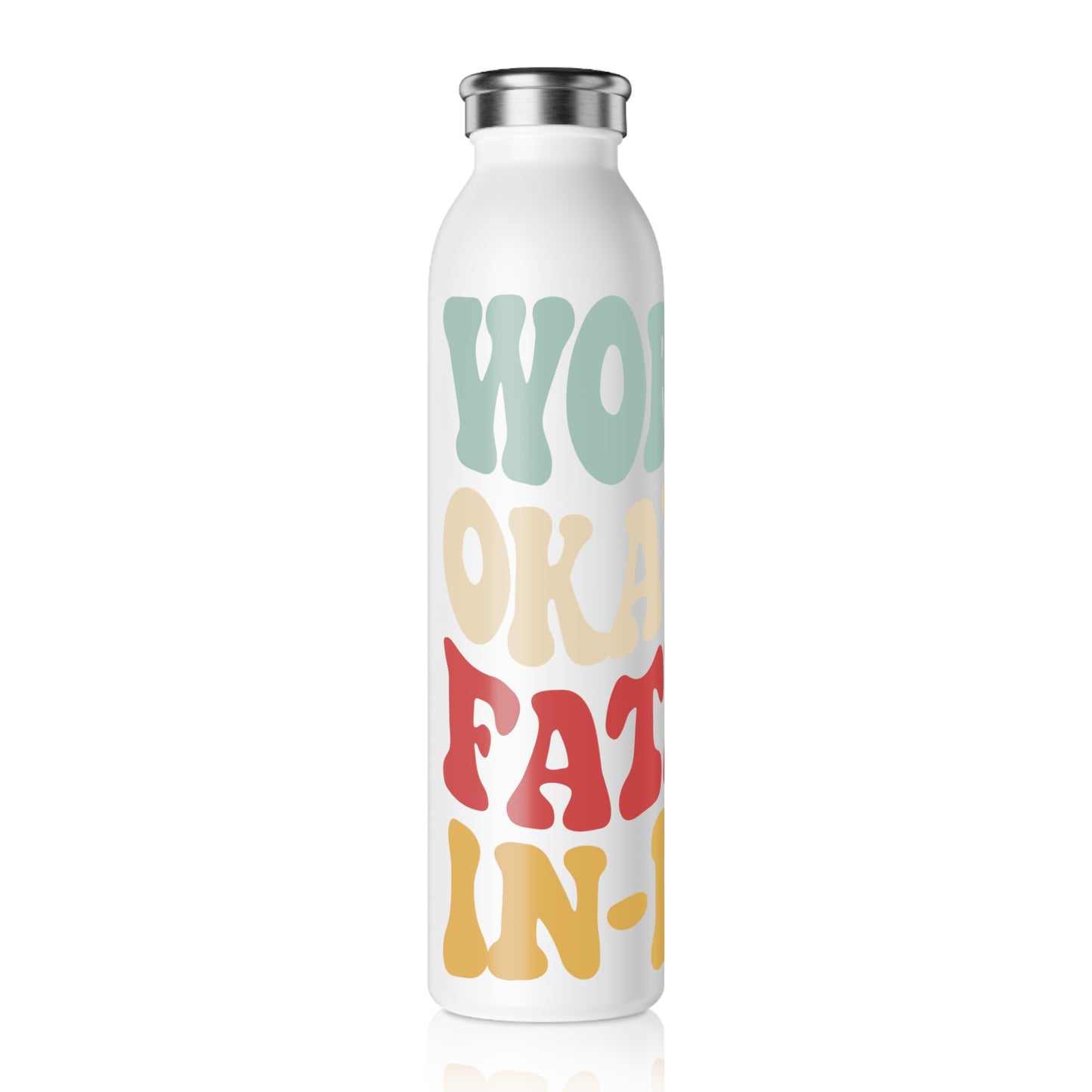 World's Greatest Okayest Father-In-Law  20oz Slim Water Bottle