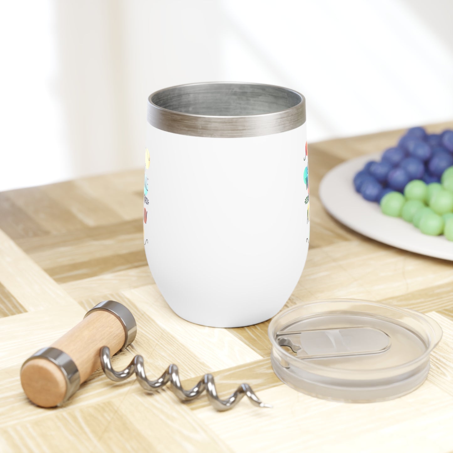 I Just Want Some Wine & Pet My Dog Chill Wine Tumbler