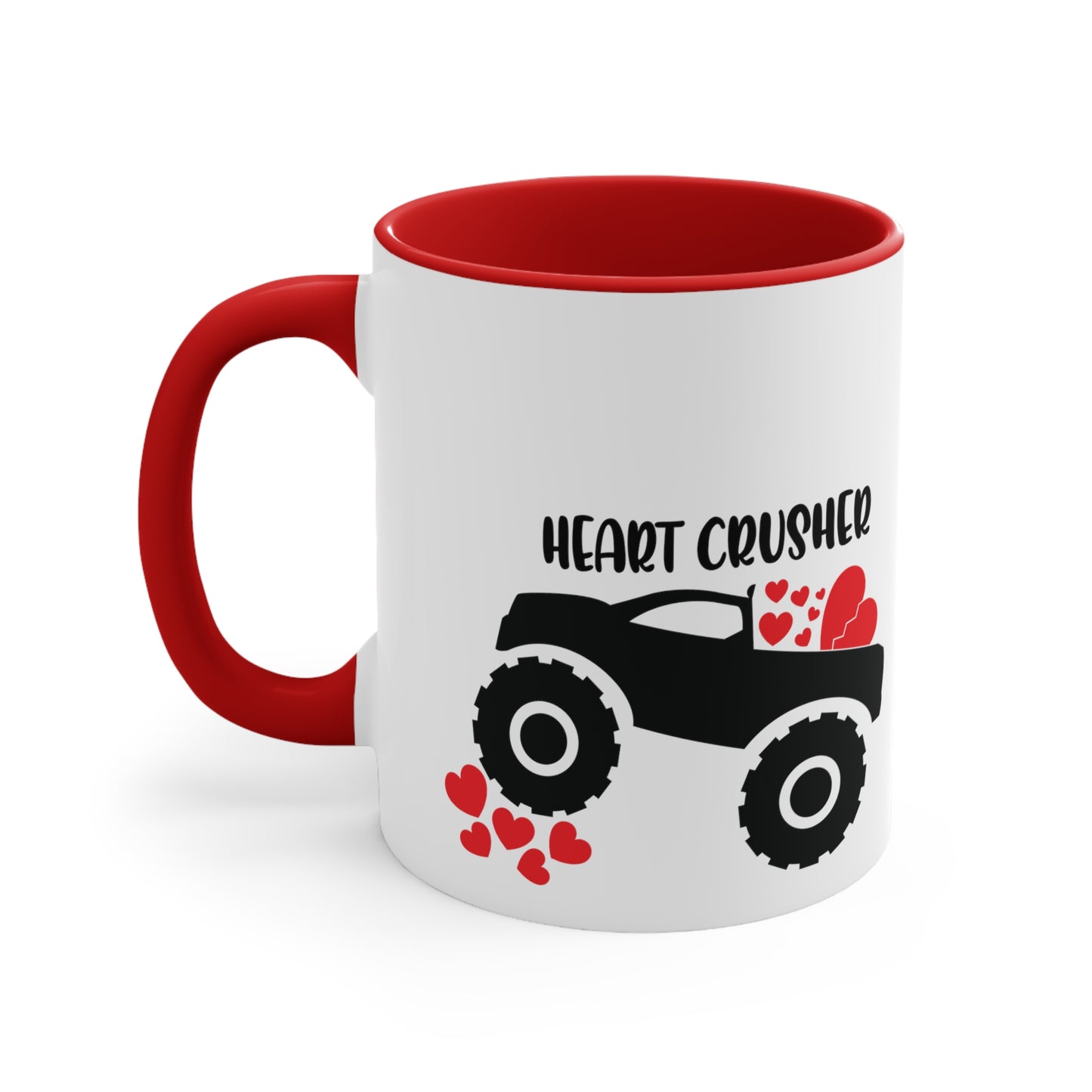 Heart Crusher Accent Coffee Mug, 11oz
