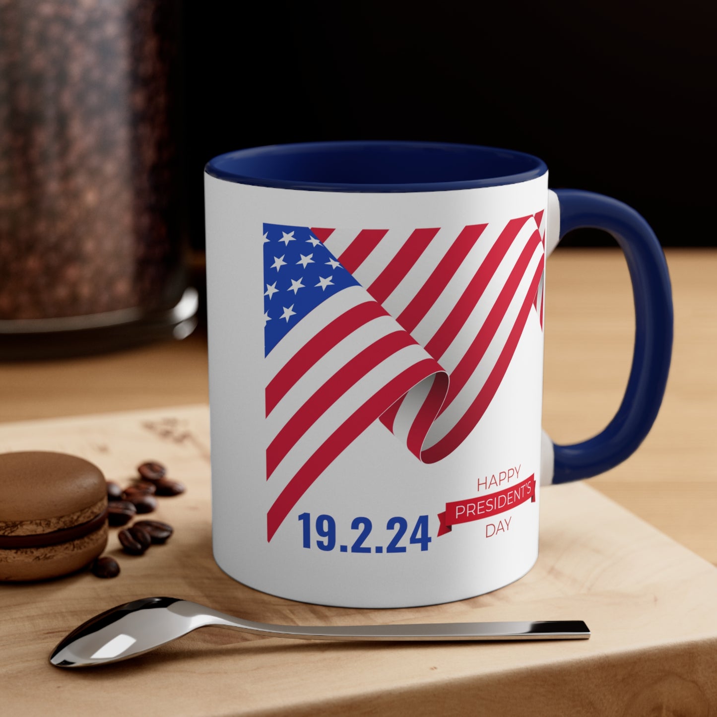 Happy President's Day 2024 Accent Coffee Mug, 11oz