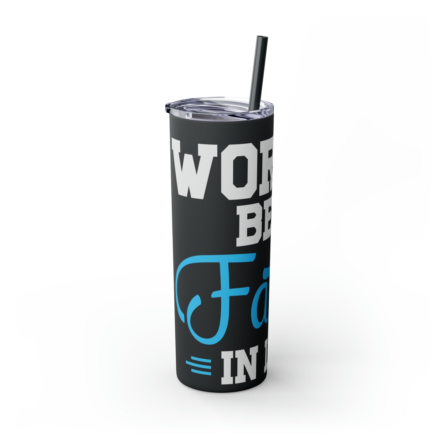 World's Best Father-In-Law Skinny Tumbler with Straw, 20oz