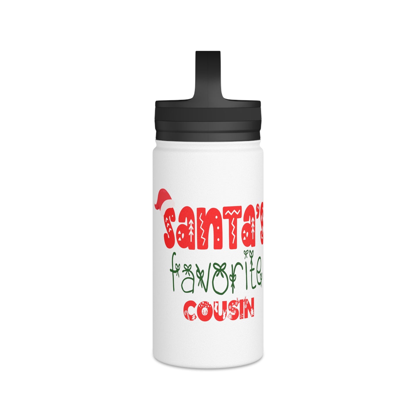 Santa's Favorite Cousin Stainless Steel Water Bottle