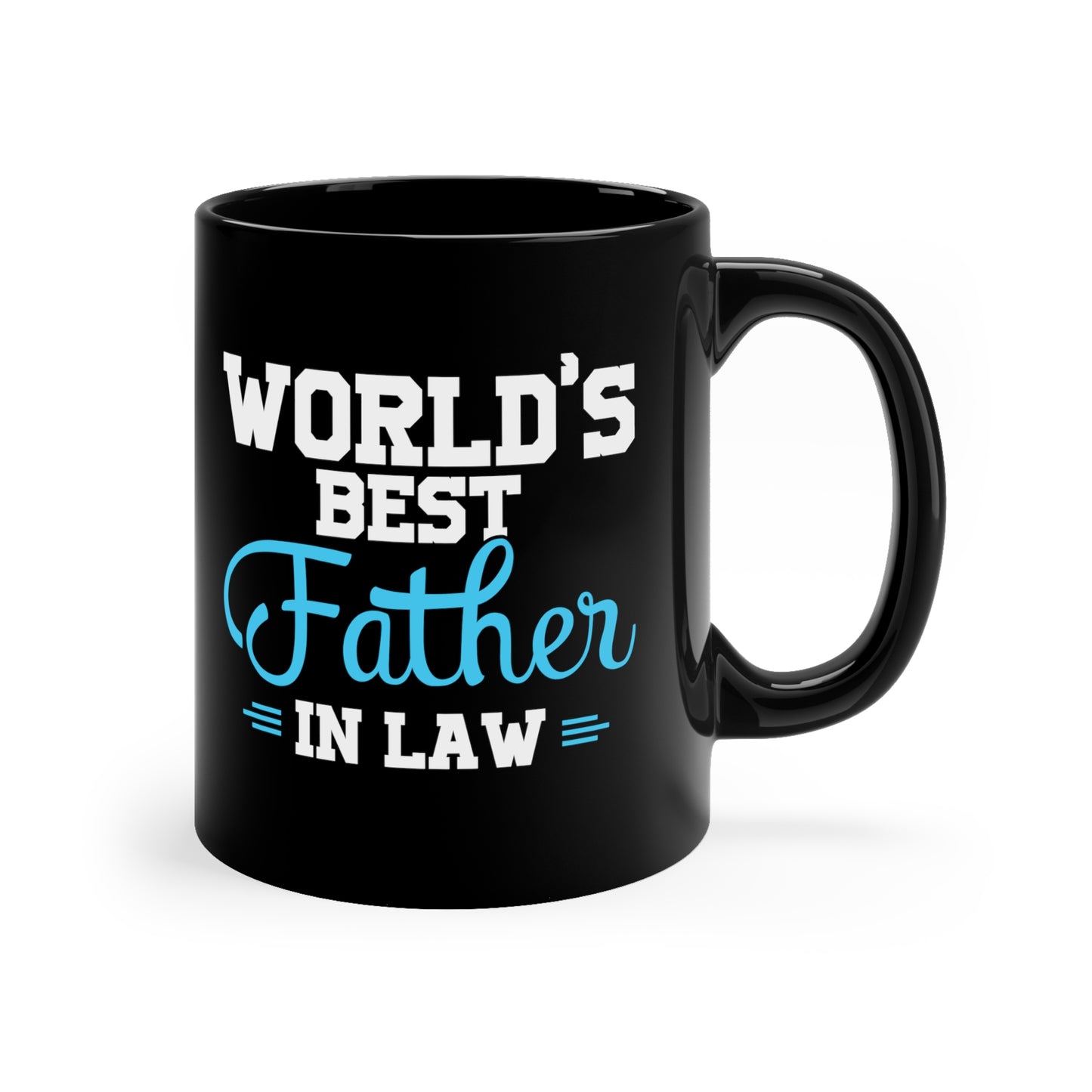 World's Best Father-In-Law 11oz Black Mug