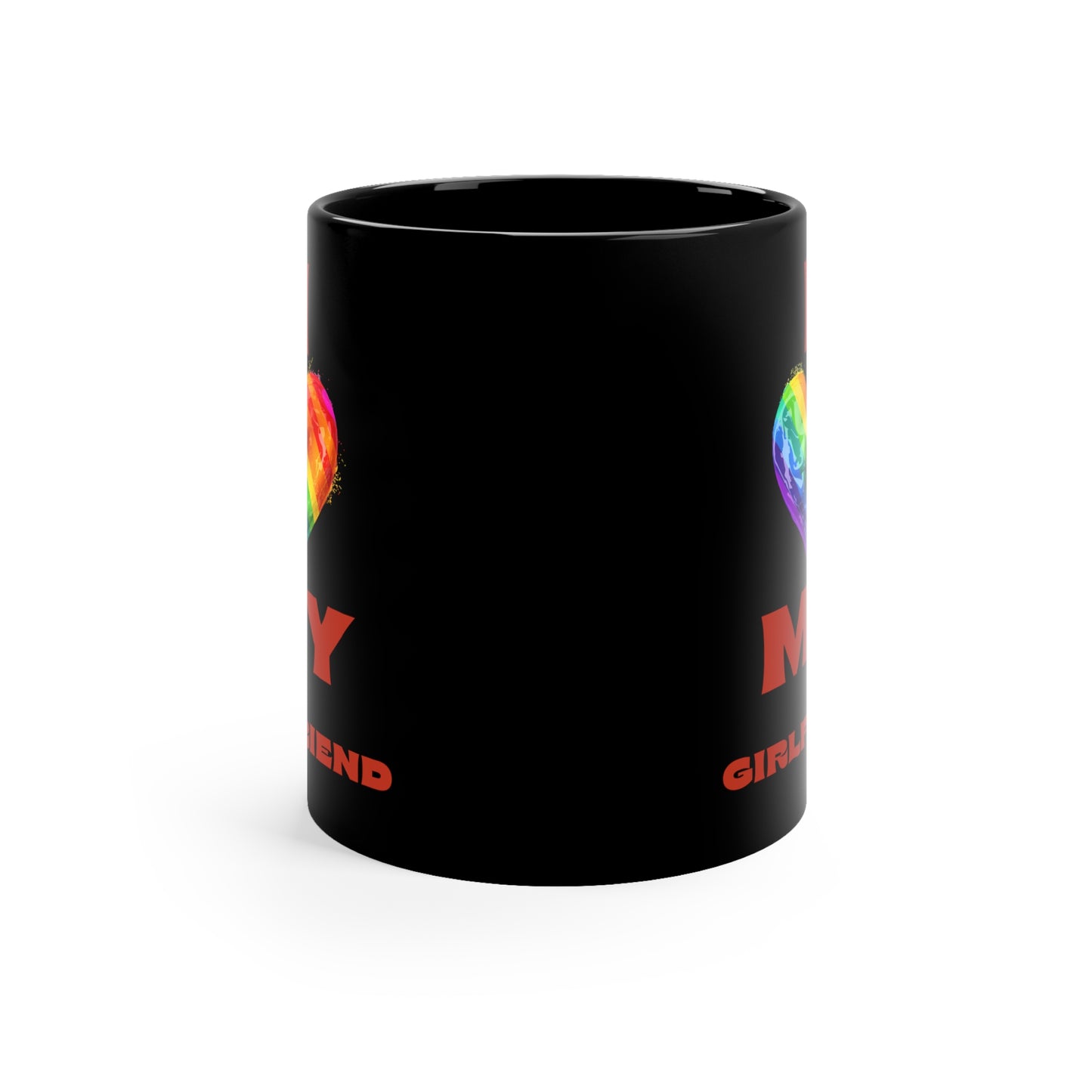 I Love My Girlfriend 11oz Black Mug