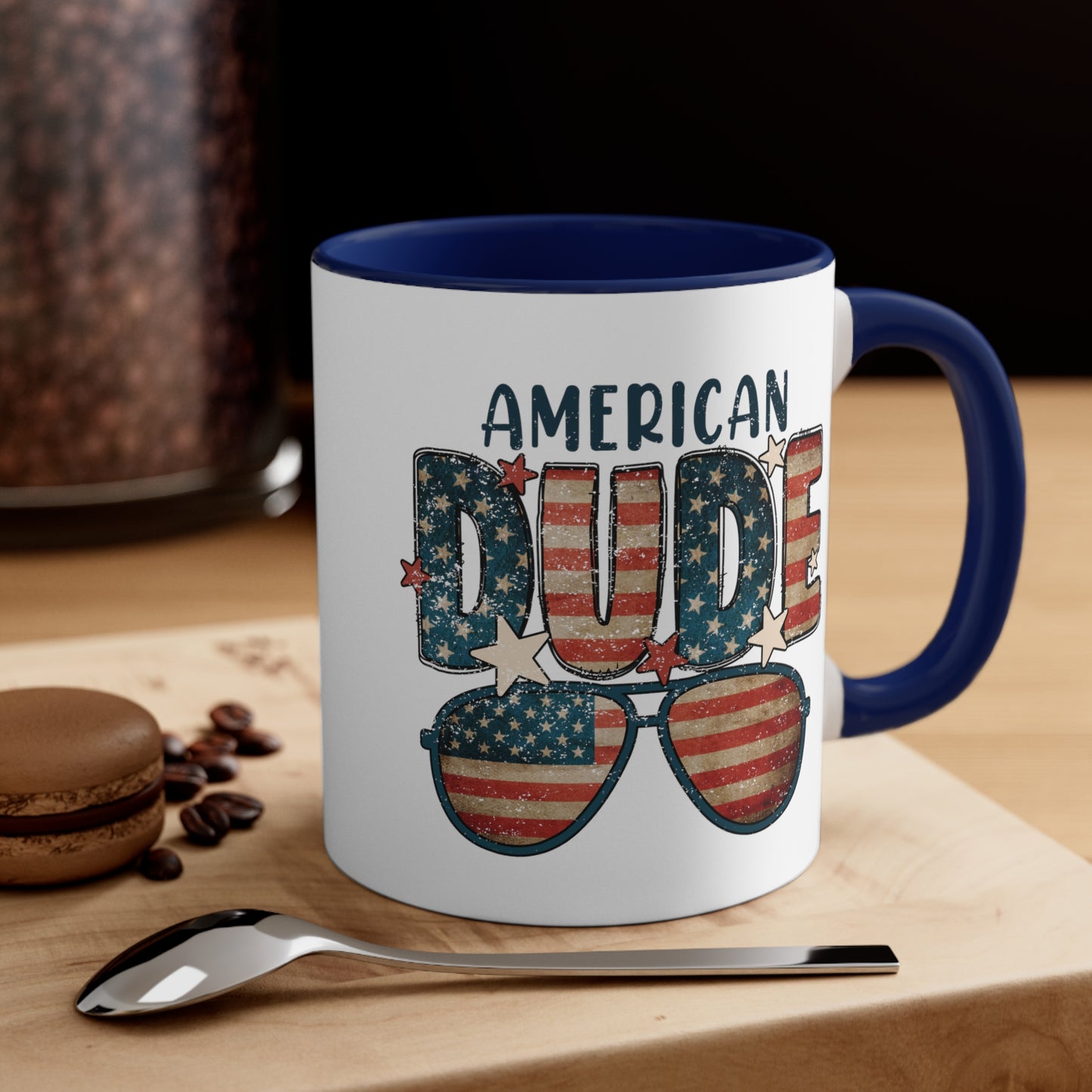 American Dude Accent Coffee Mug, 11oz