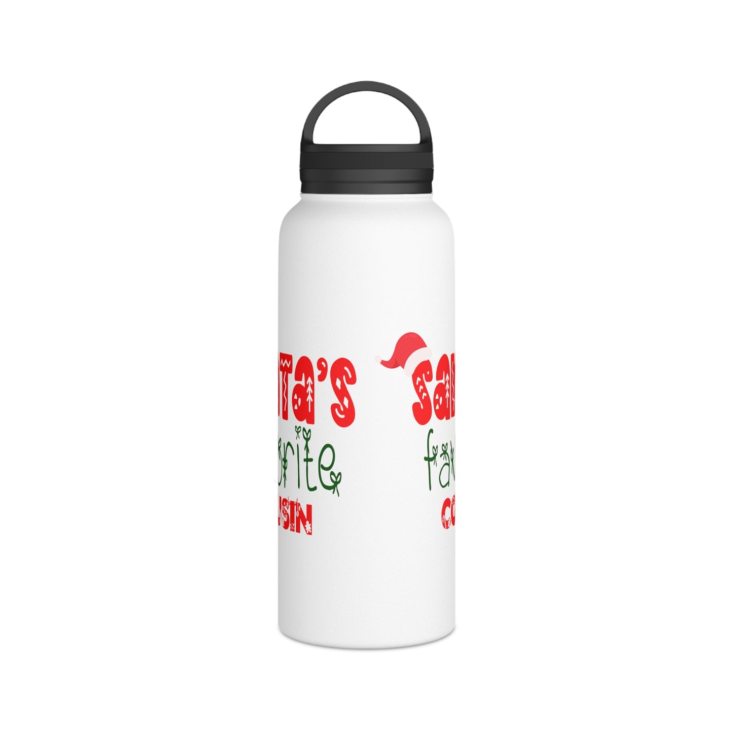 Santa's Favorite Cousin Stainless Steel Water Bottle