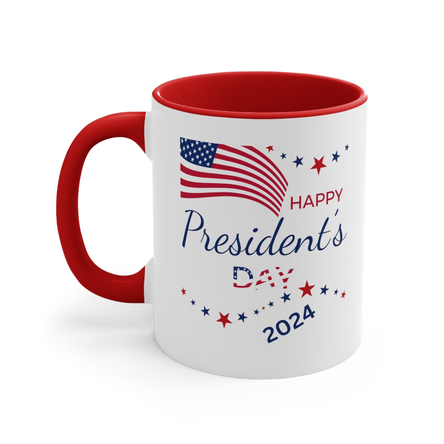 Happy President's Day 2024 Accent Coffee Mug, 11oz