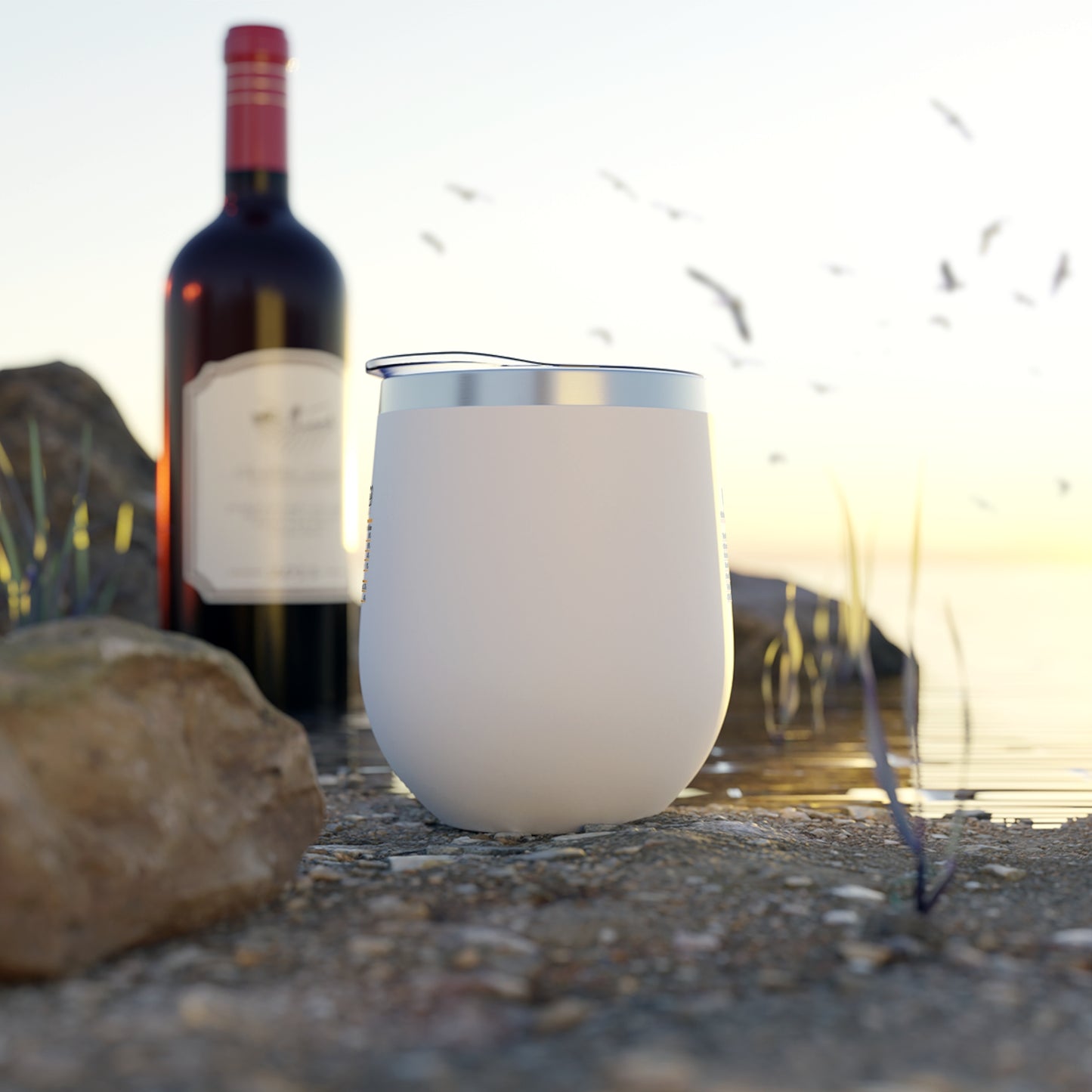 Wine Calories Copper Vacuum Insulated Cup, 12oz