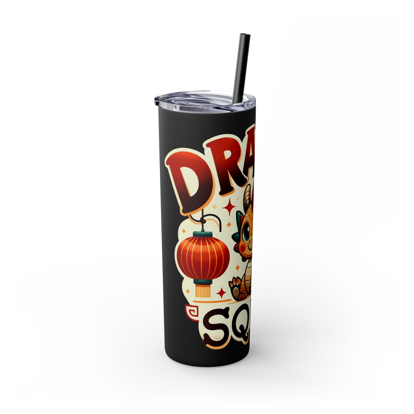 Dragon Squad Skinny Tumbler with Straw, 20oz