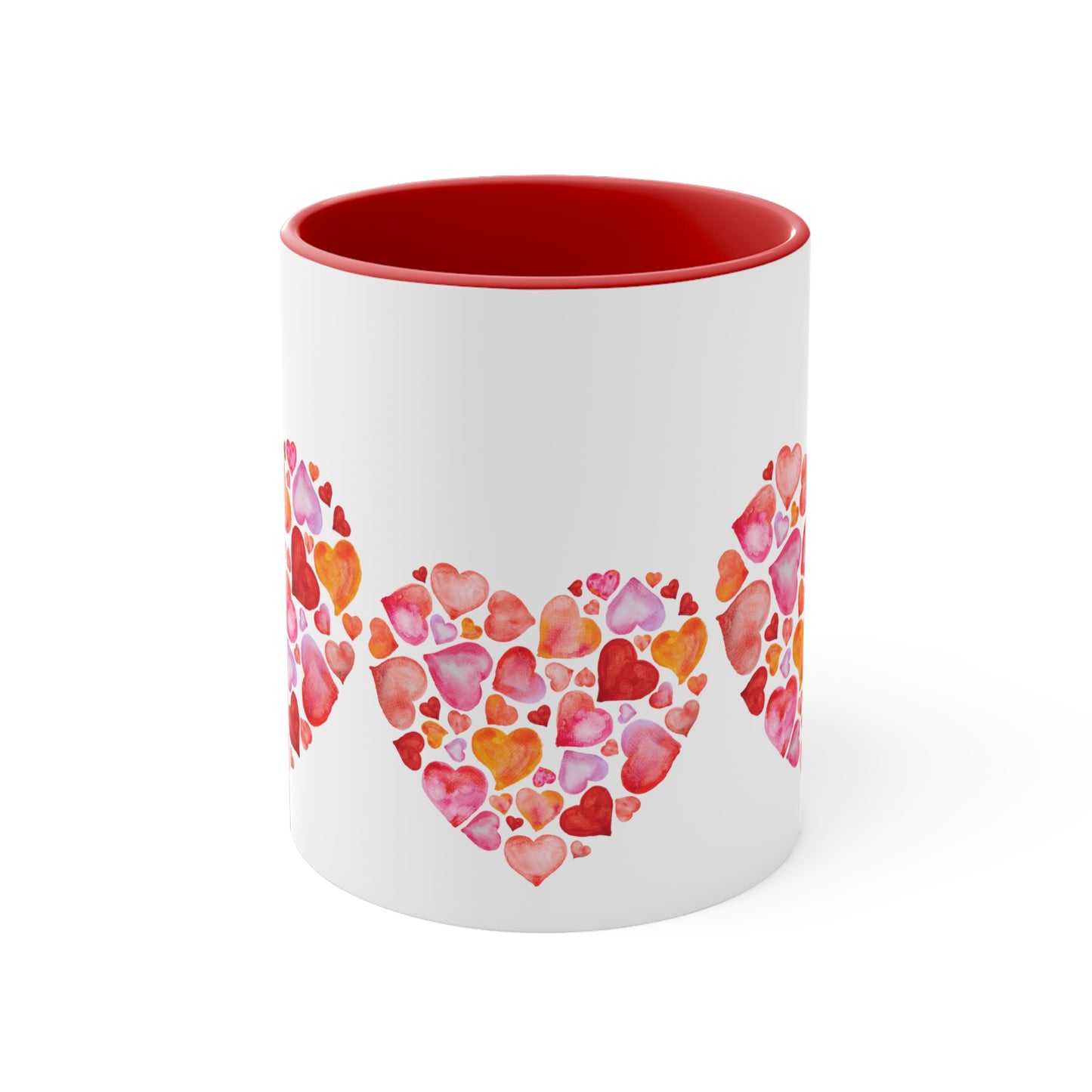 Valentine Hearts Accent Coffee Mug, 11oz