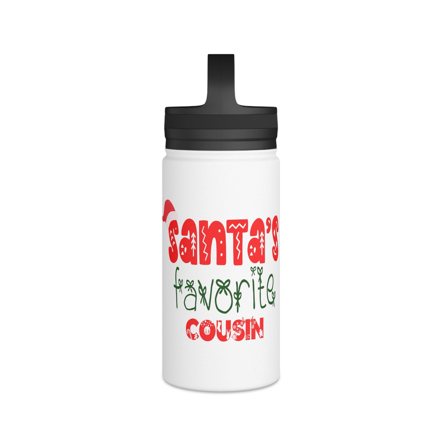 Santa's Favorite Cousin Stainless Steel Water Bottle
