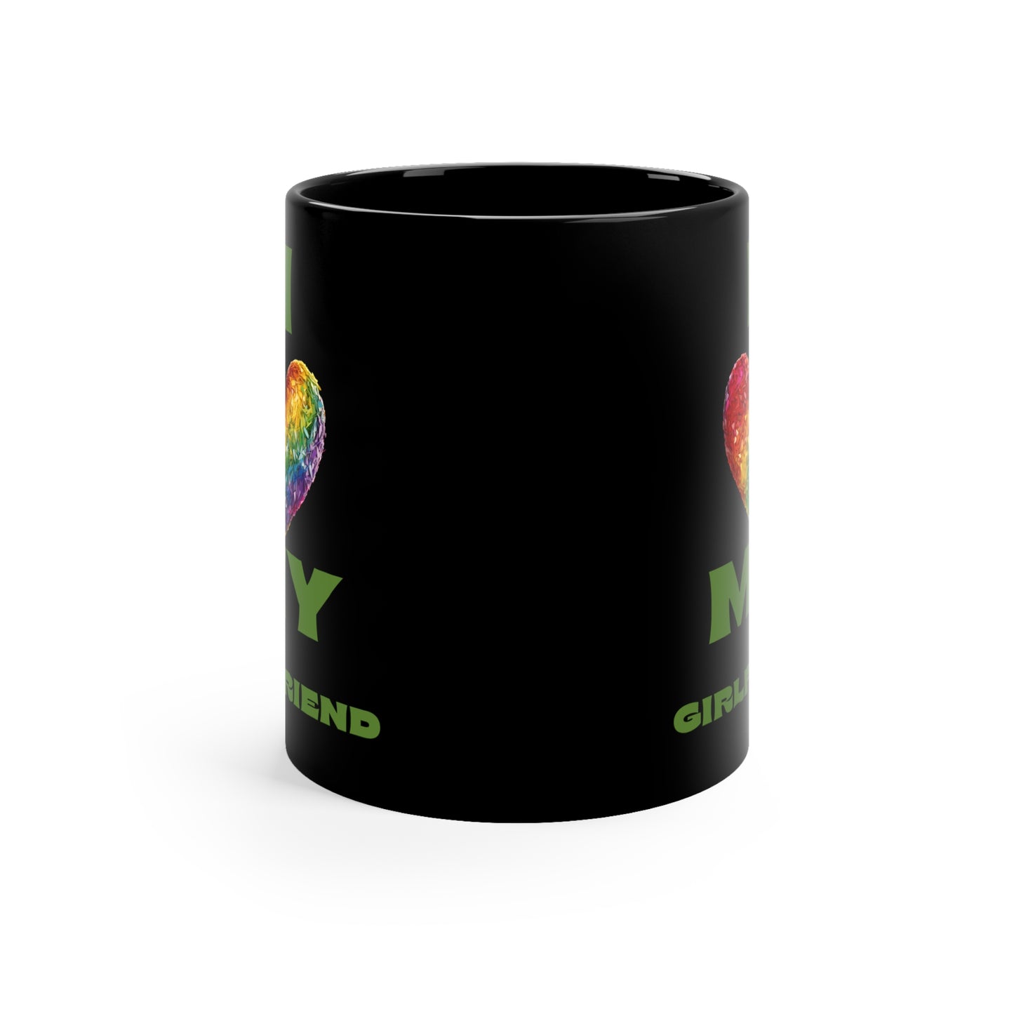 I Love My Girlfriend 11oz Black Mug