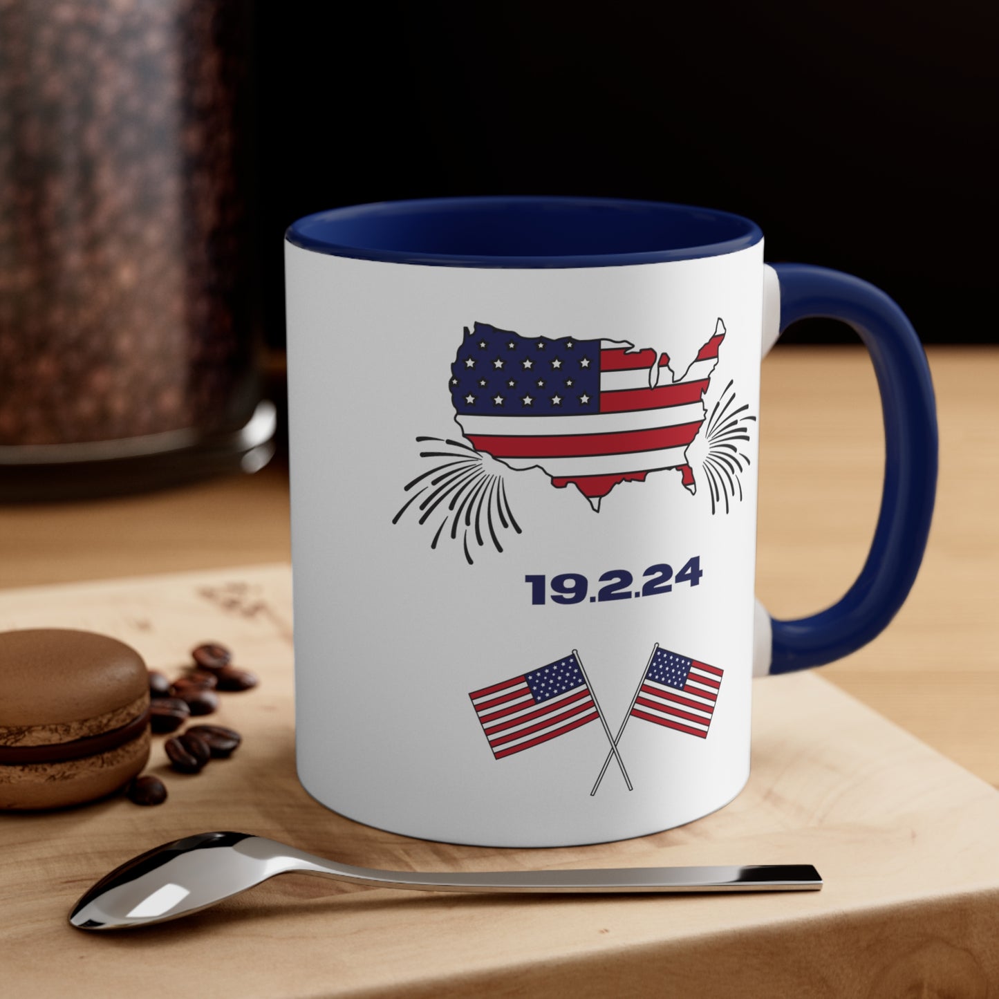 Happy President's Day 2024 Accent Coffee Mug, 11oz