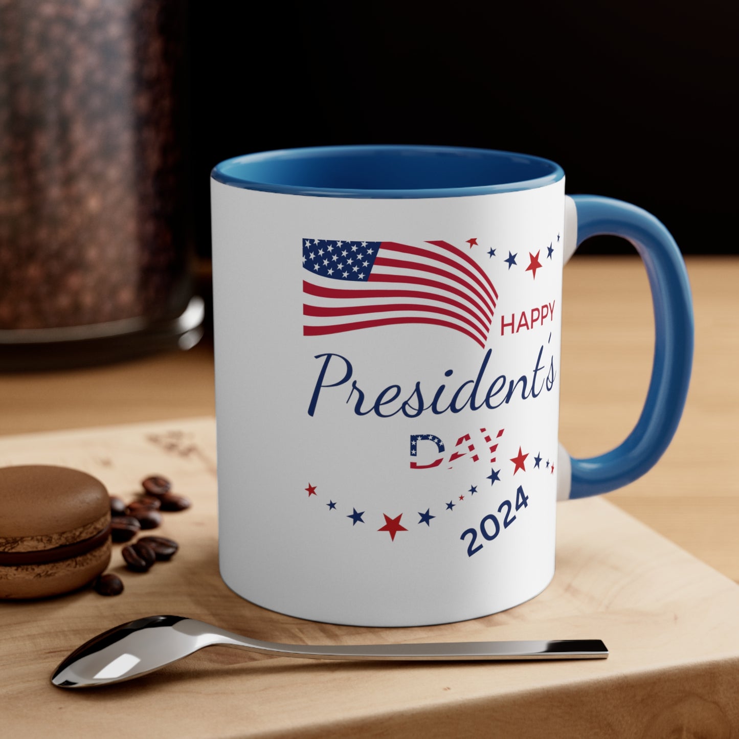 Happy President's Day 2024 Accent Coffee Mug, 11oz