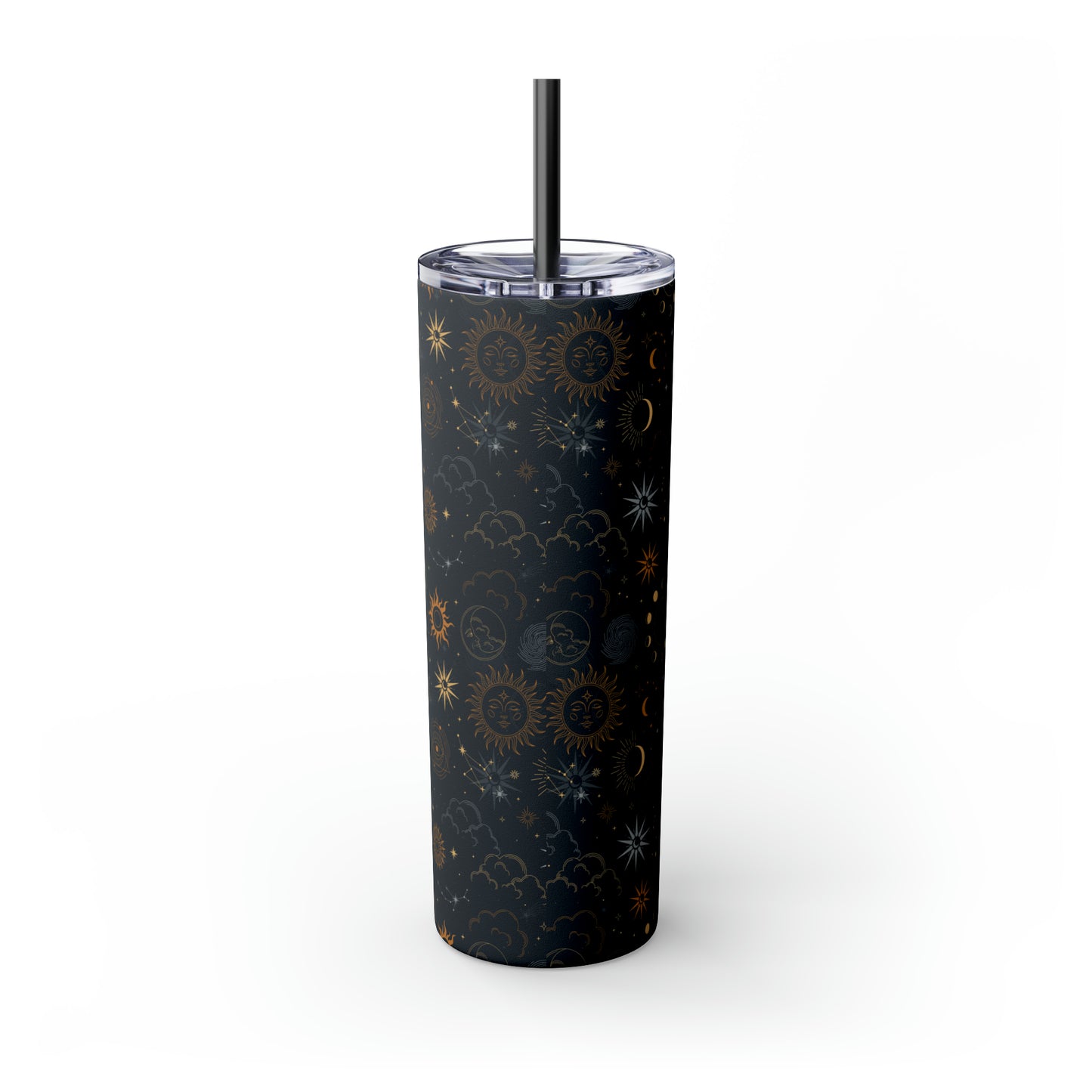 Sagittarius Zodiac Skinny Tumbler with Straw Astrology Insulated Mug Bridesmaids Gift Bachelorette Party Favor Birthday Gift