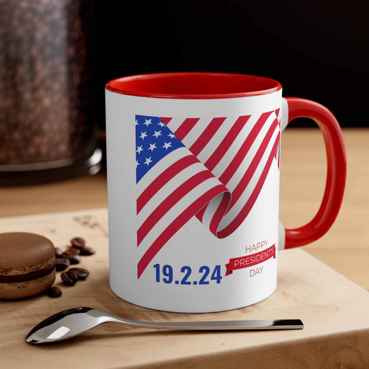 Happy President's Day 2024 Accent Coffee Mug, 11oz