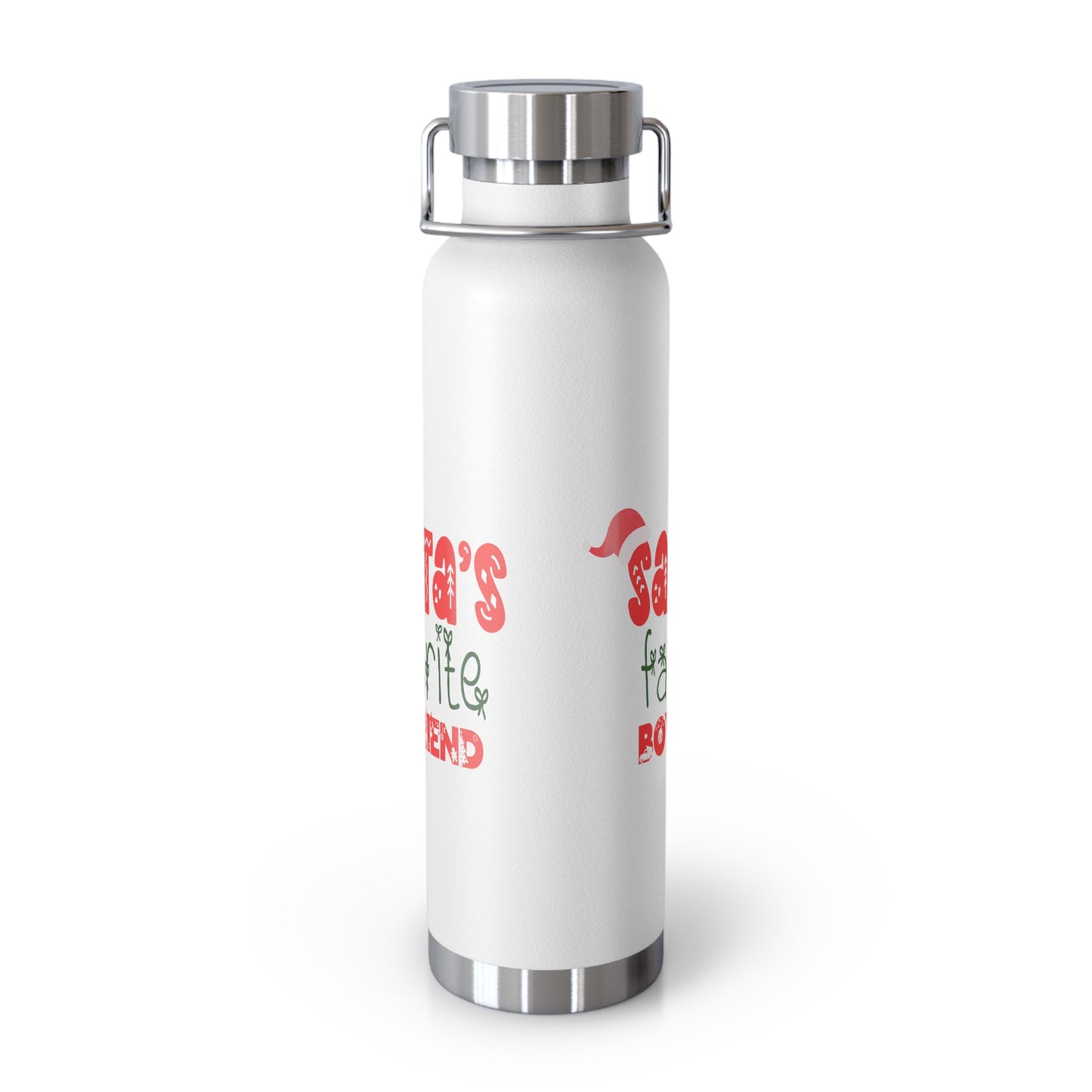 Santa's Favorite Boyfriend Copper Vacuum Insulated Bottle, 22oz