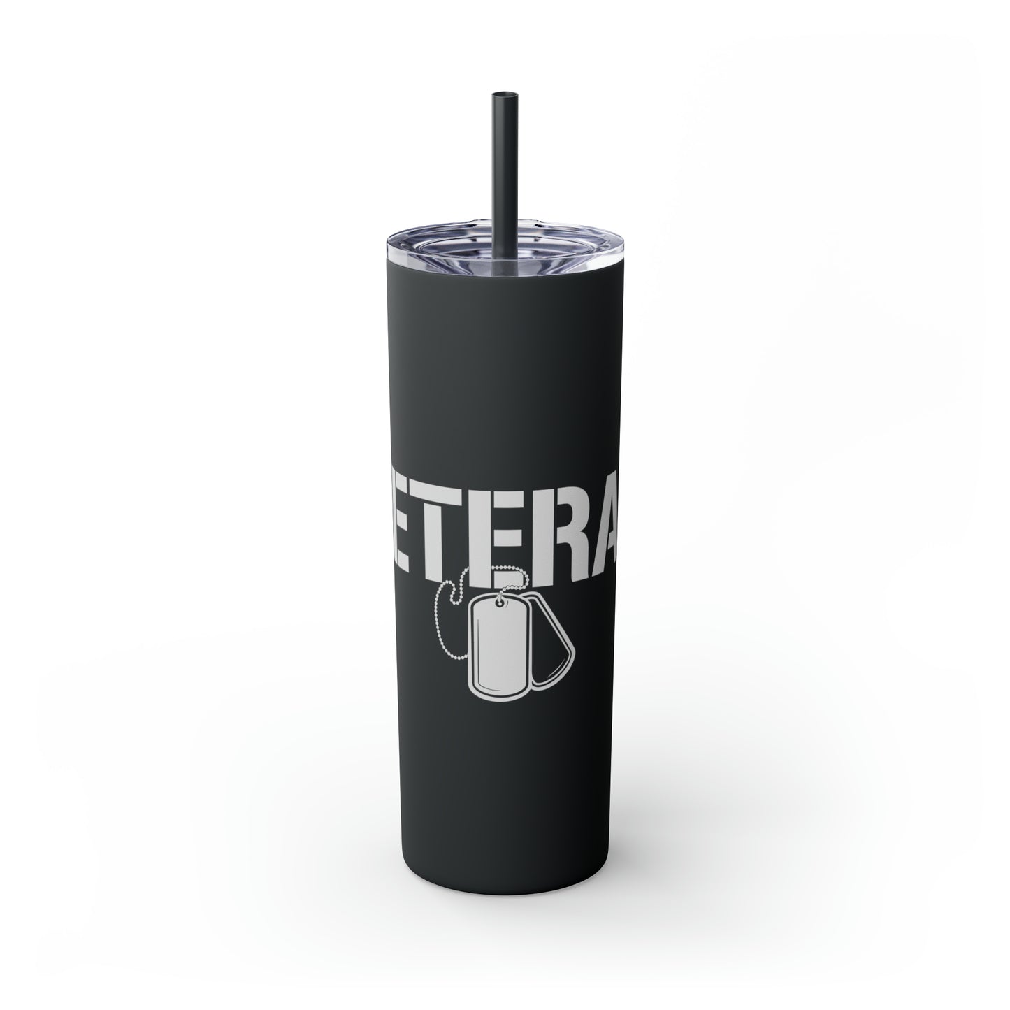 Veterans Day Skinny Tumbler with Straw, 20oz