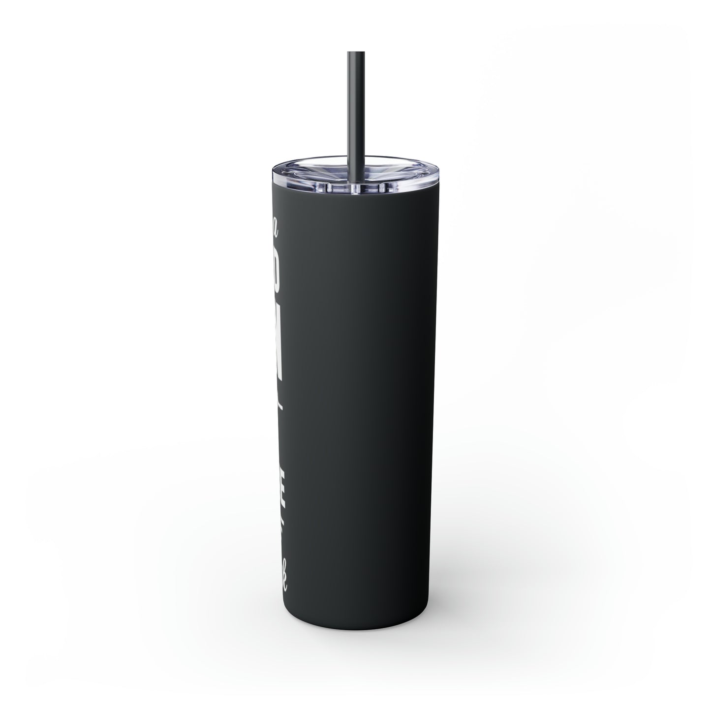 Proud Wife of a Grumpy Old Veteran Skinny Tumbler with Straw, 20oz