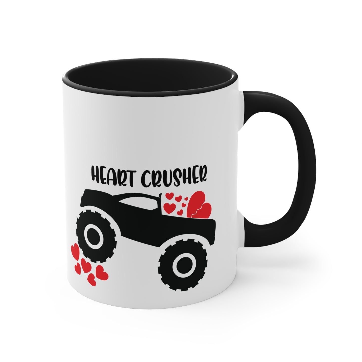 Heart Crusher Accent Coffee Mug, 11oz