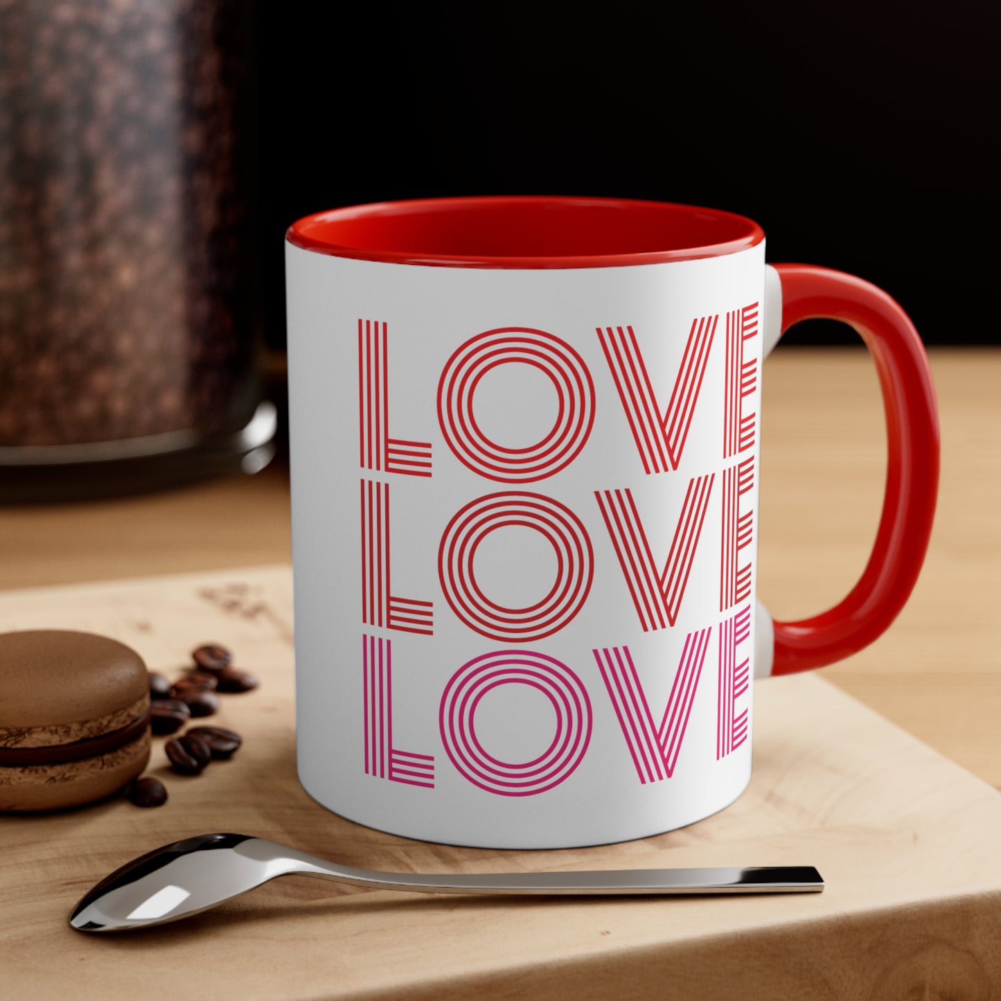 Love Love Love Accent Coffee Mug, 11oz