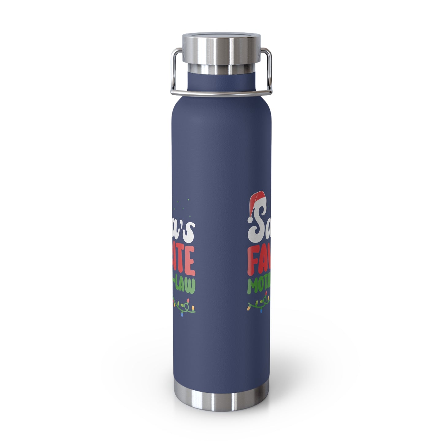 Santa's Favorite Mother-In-Law Copper Vacuum Insulated Bottle, 22oz