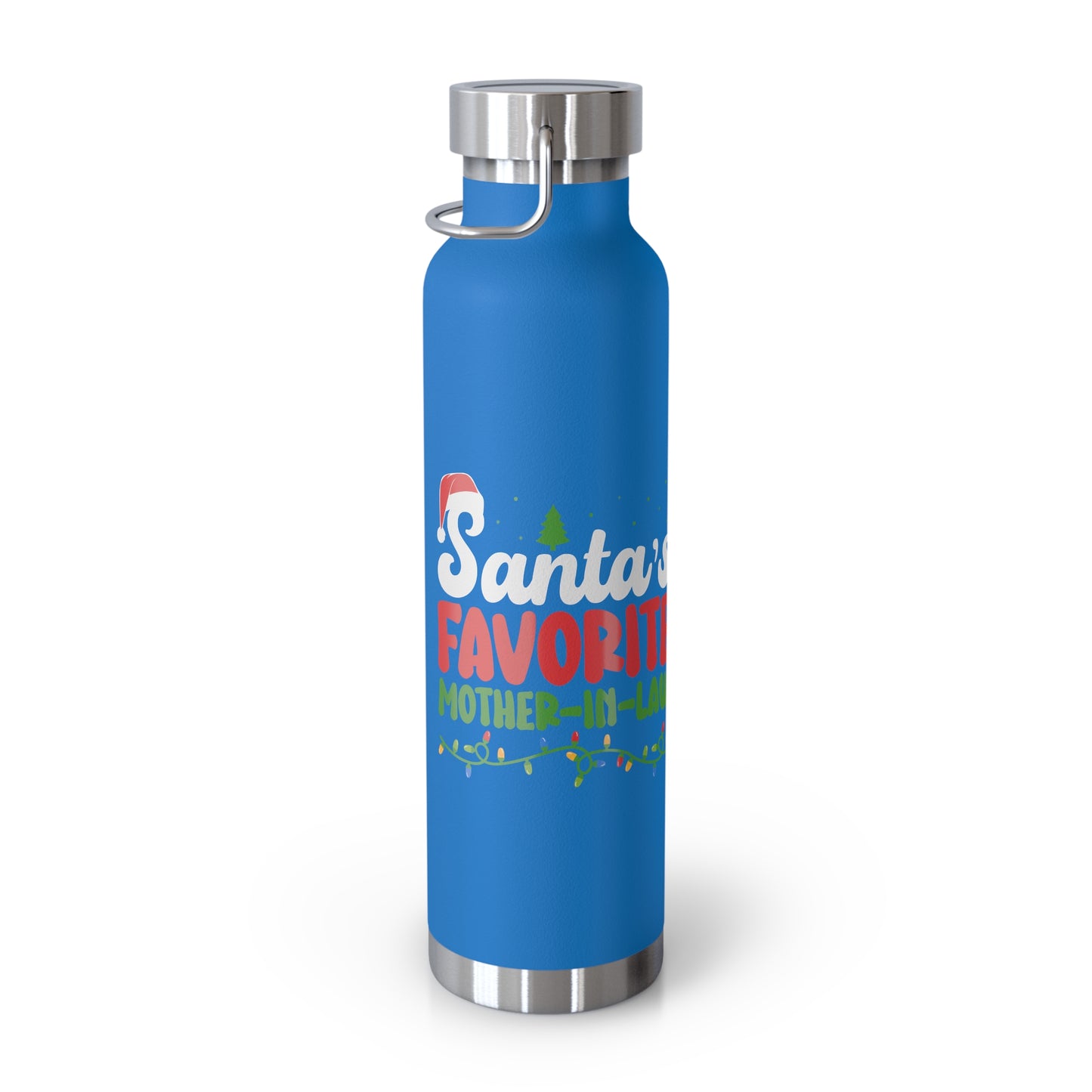 Santa's Favorite Mother-In-Law Copper Vacuum Insulated Bottle, 22oz