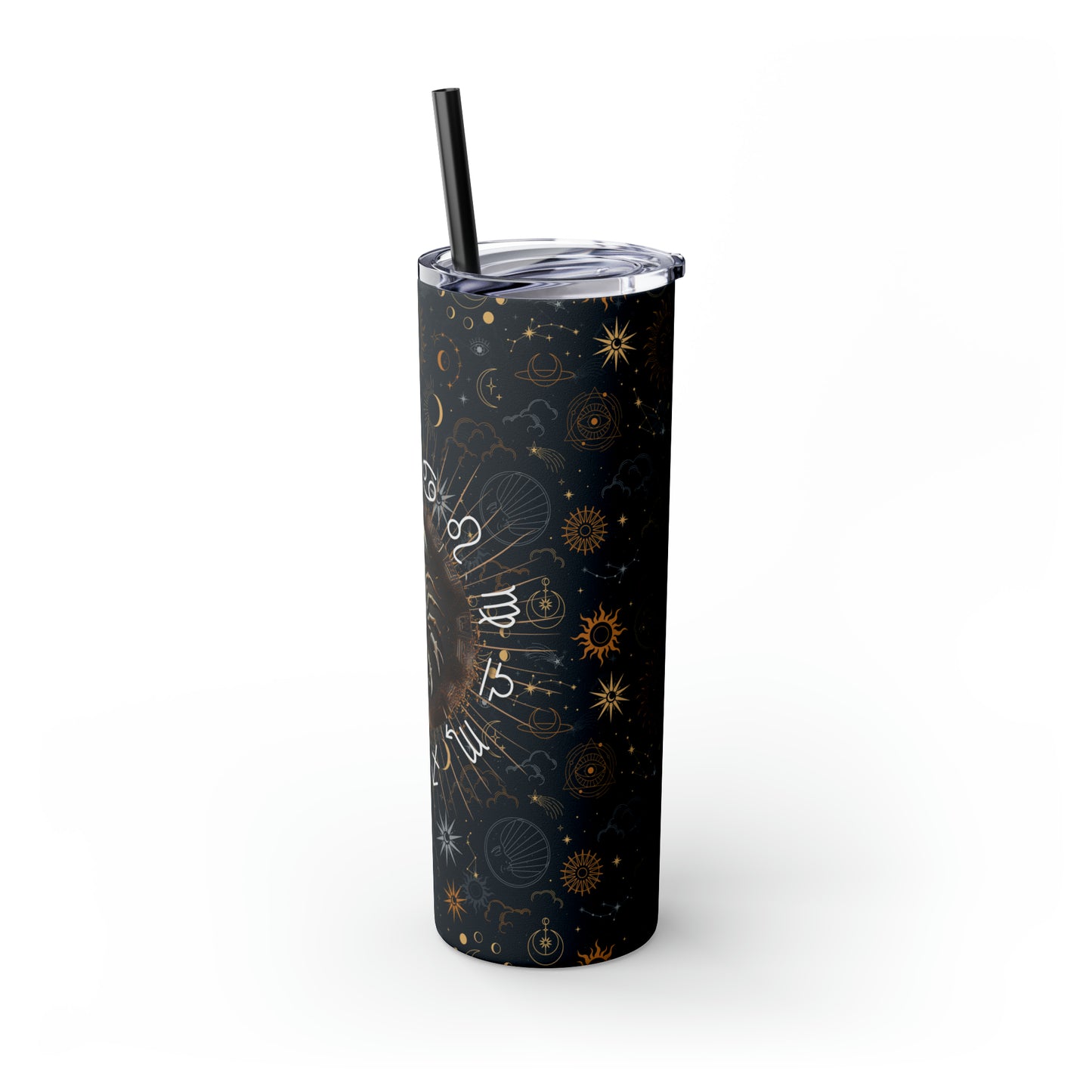 Scorpio Zodiac Skinny Tumbler with Straw Astrology Insulated Mug Bridesmaids Gift Bachelorette Party Favor Birthday Gift