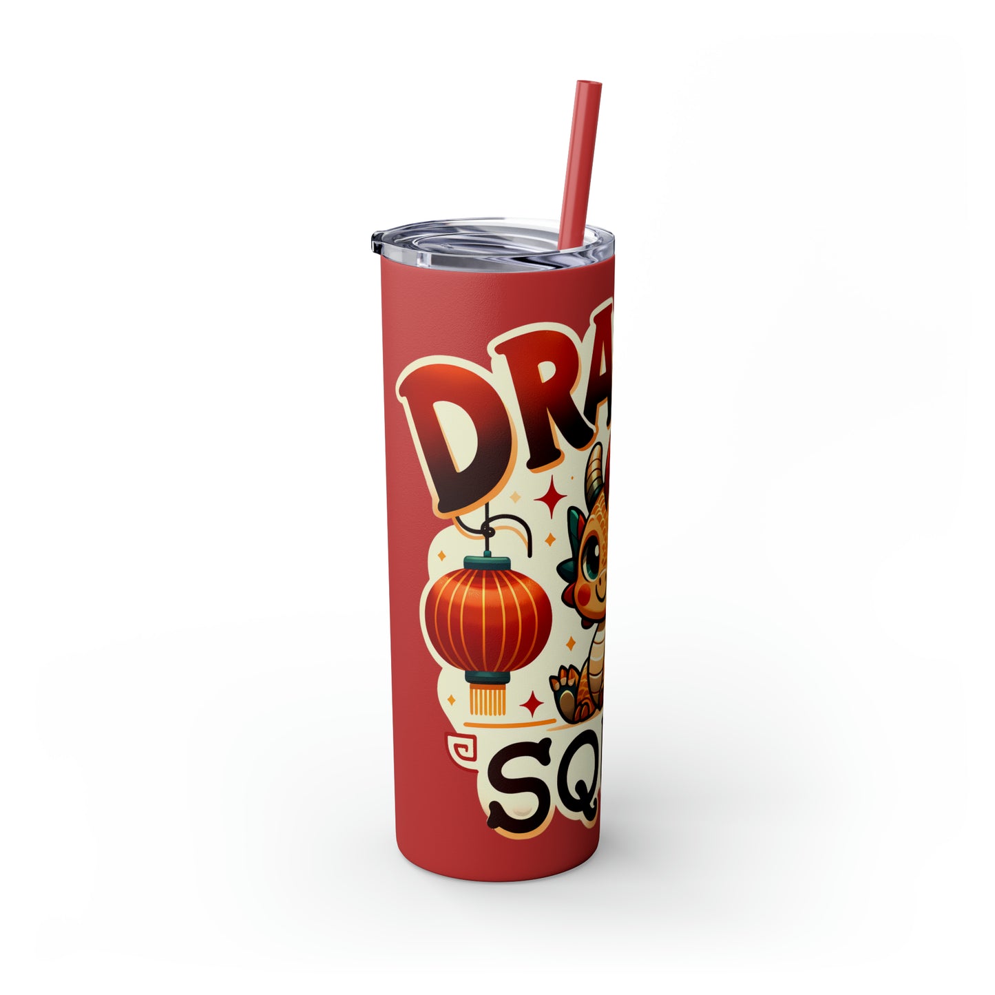 Dragon Squad Skinny Tumbler with Straw, 20oz