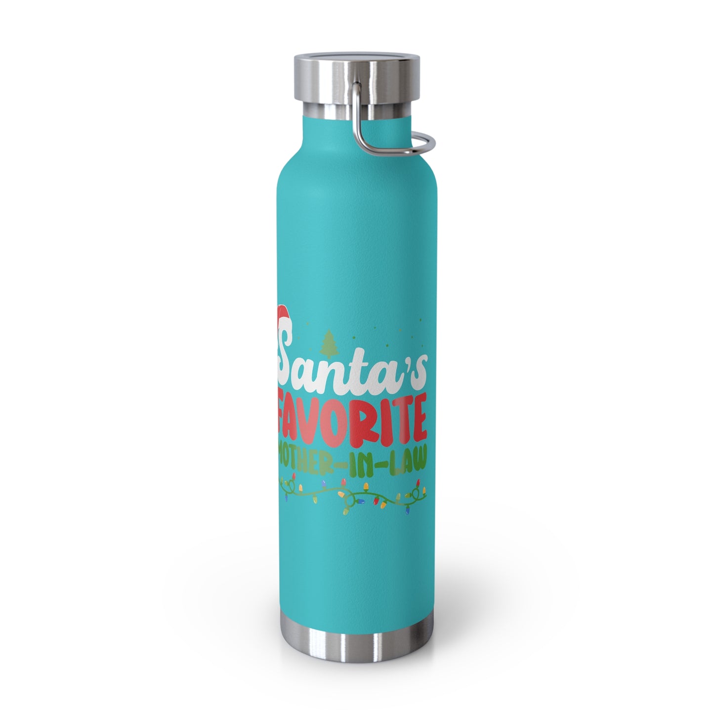 Santa's Favorite Mother-In-Law Copper Vacuum Insulated Bottle, 22oz