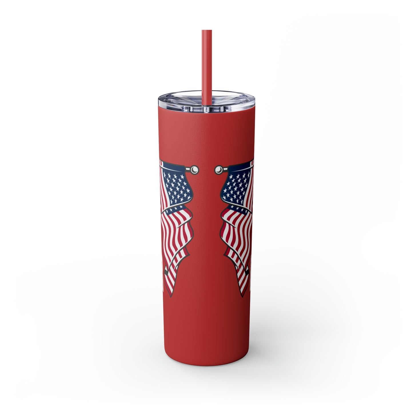 Honour Respect Remember Veterans Day Skinny Tumbler with Straw, 20oz