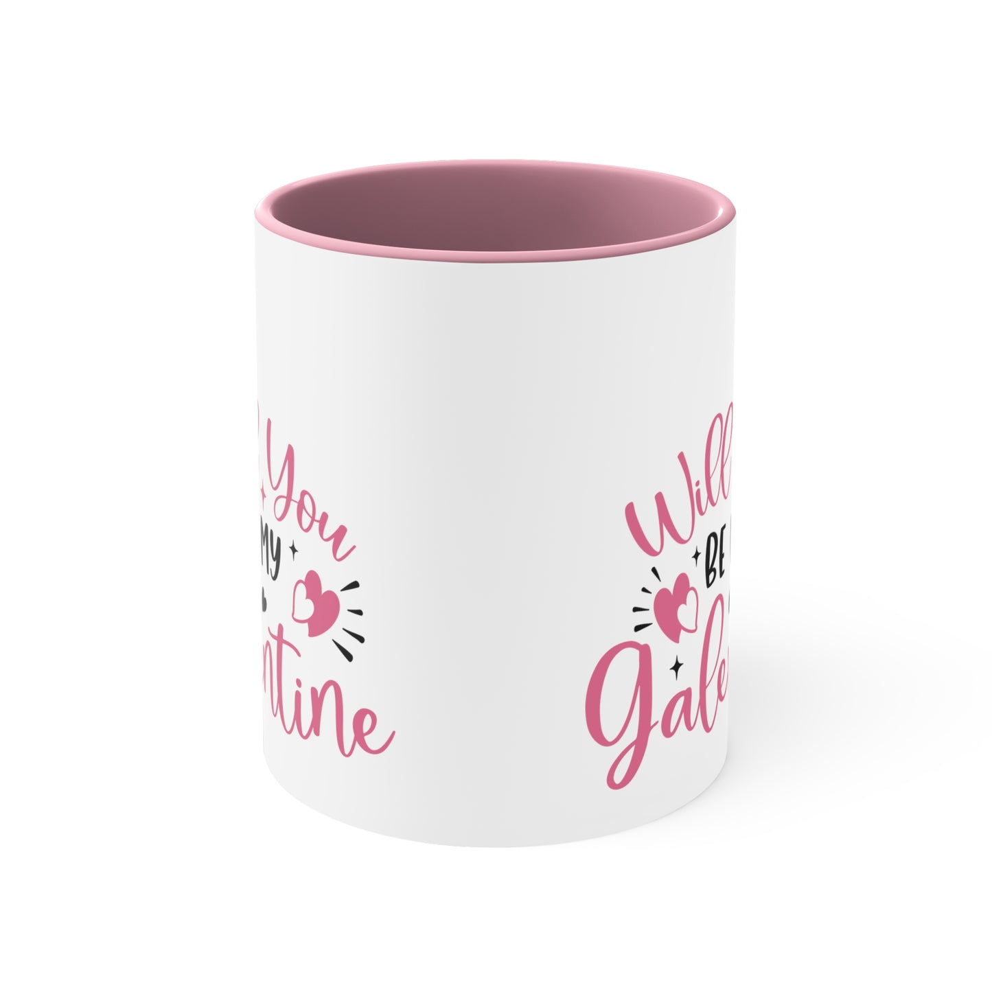 Will You Be My Galentine Accent Coffee Mug, 11oz