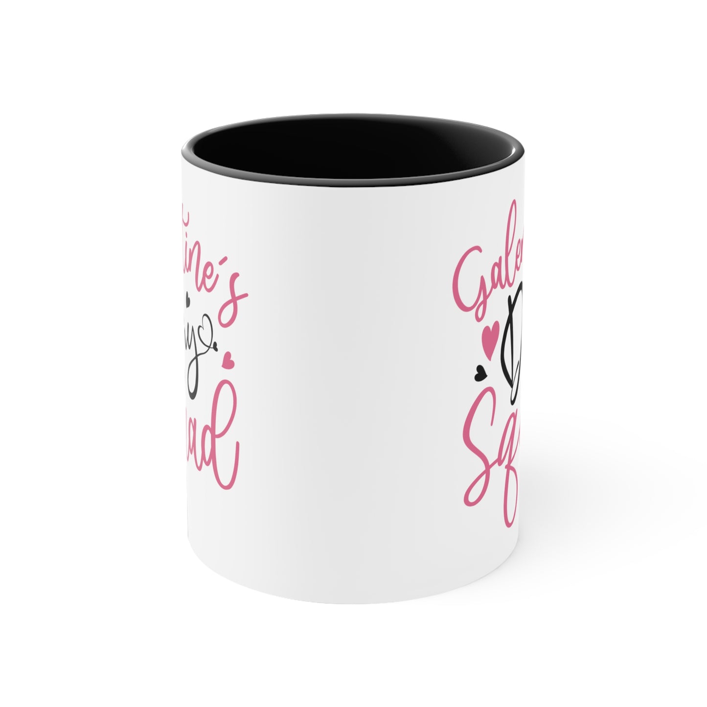 Galentine's Day Squad Accent Coffee Mug, 11oz