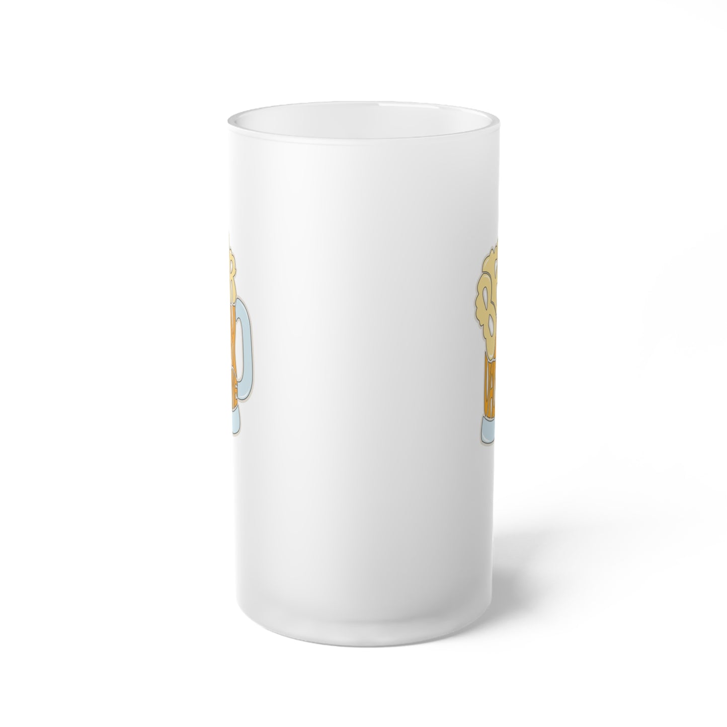 Beer Is My Valentine Frosted Glass Beer Mug