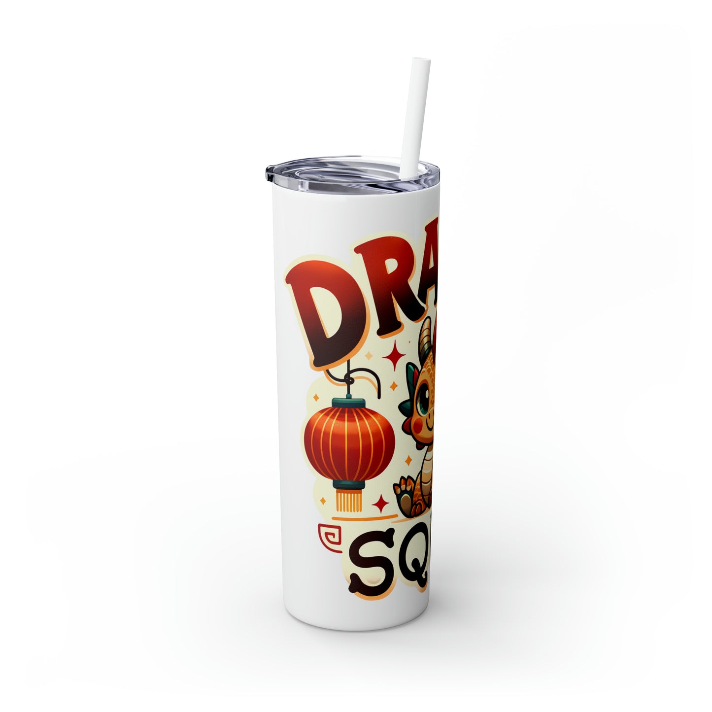 Dragon Squad Skinny Tumbler with Straw, 20oz