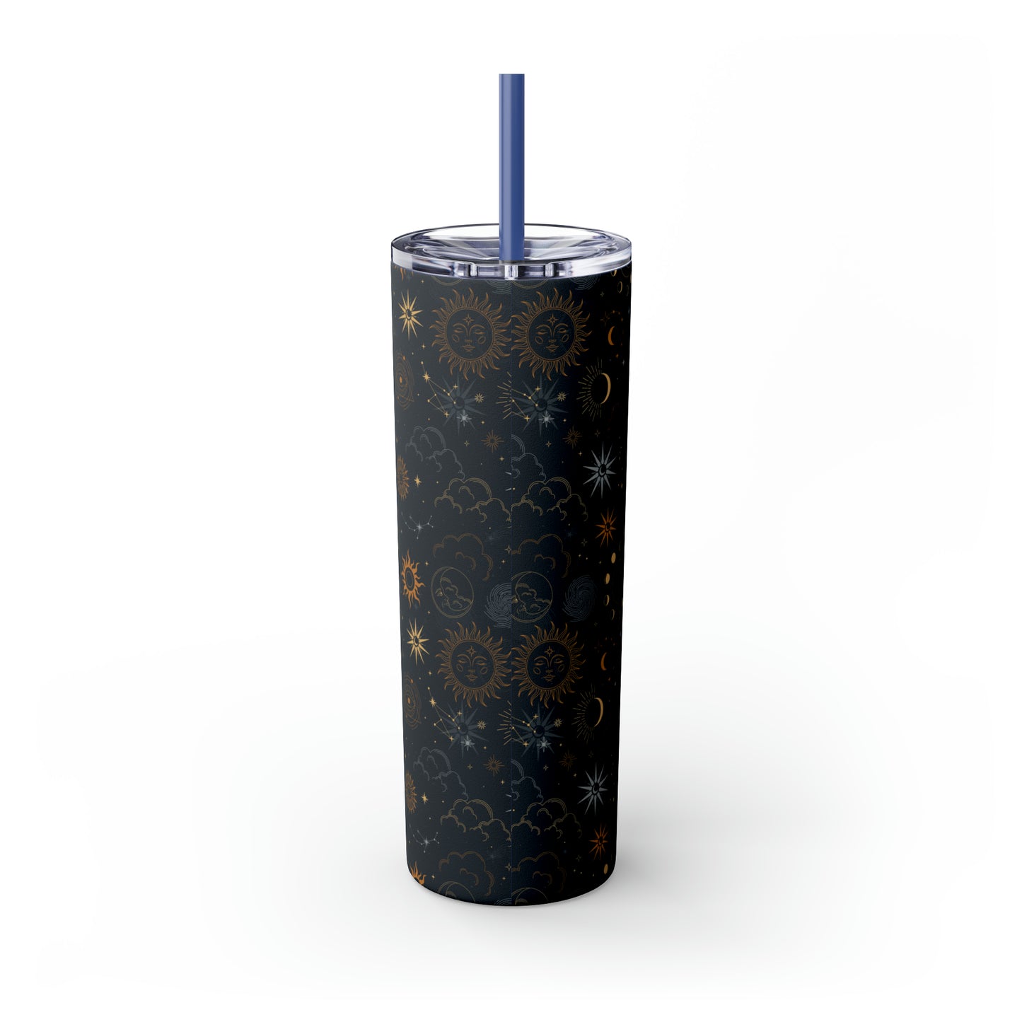 Pisces Zodiac Skinny Tumbler with Straw Astrology Insulated Mug Bridesmaids Gift Bachelorette Party Favor Birthday Gift