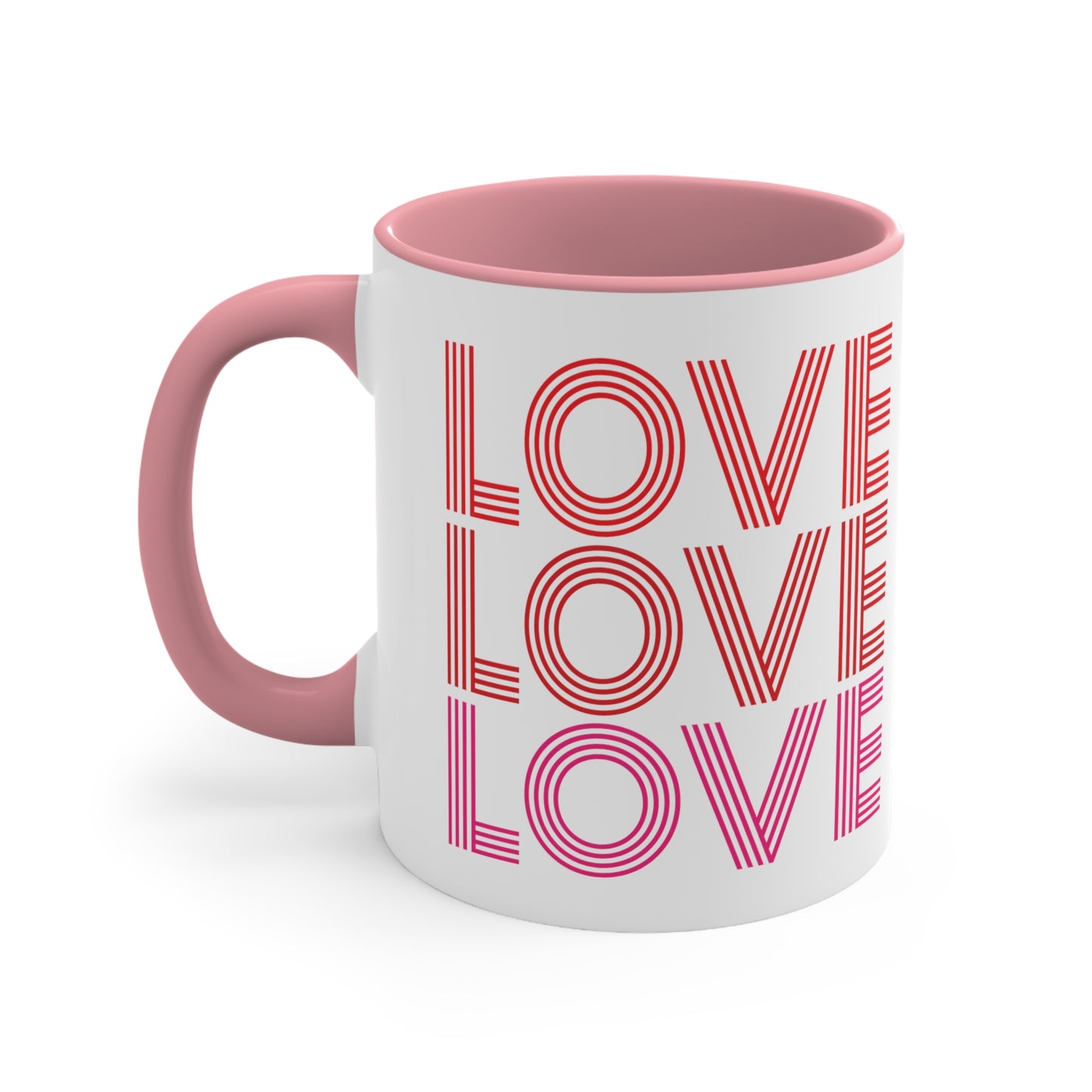Love Love Love Accent Coffee Mug, 11oz