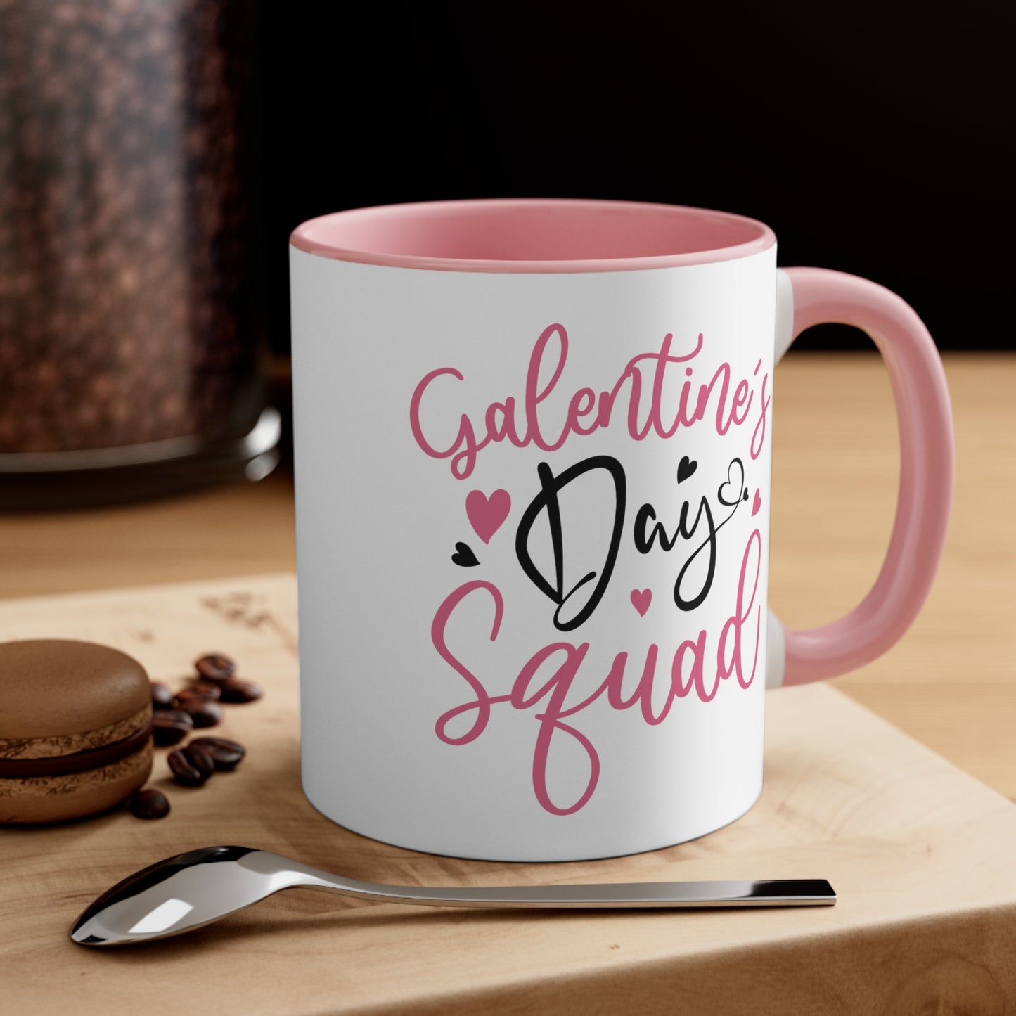 Galentine's Day Squad Accent Coffee Mug, 11oz