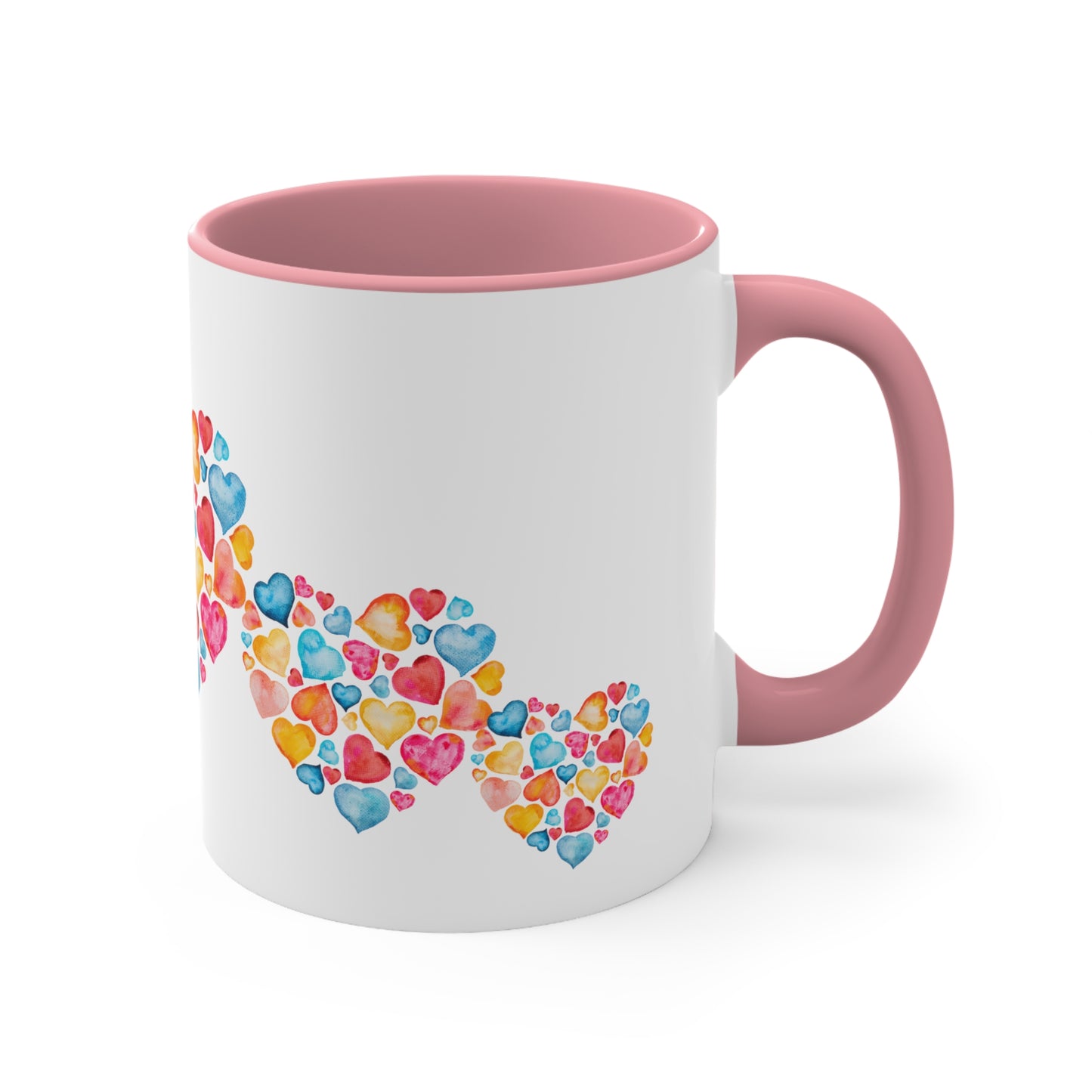 Valentine Hearts Accent Coffee Mug, 11oz