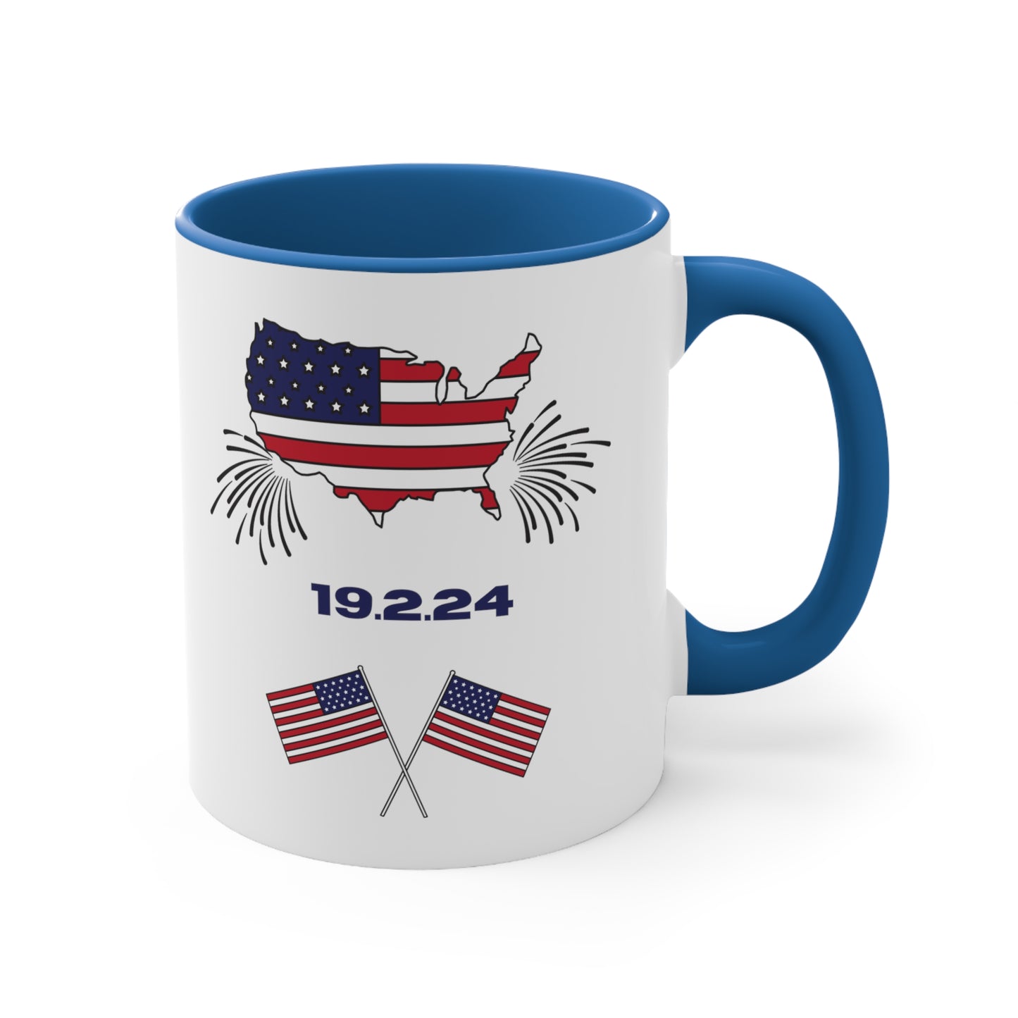 Happy President's Day 2024 Accent Coffee Mug, 11oz