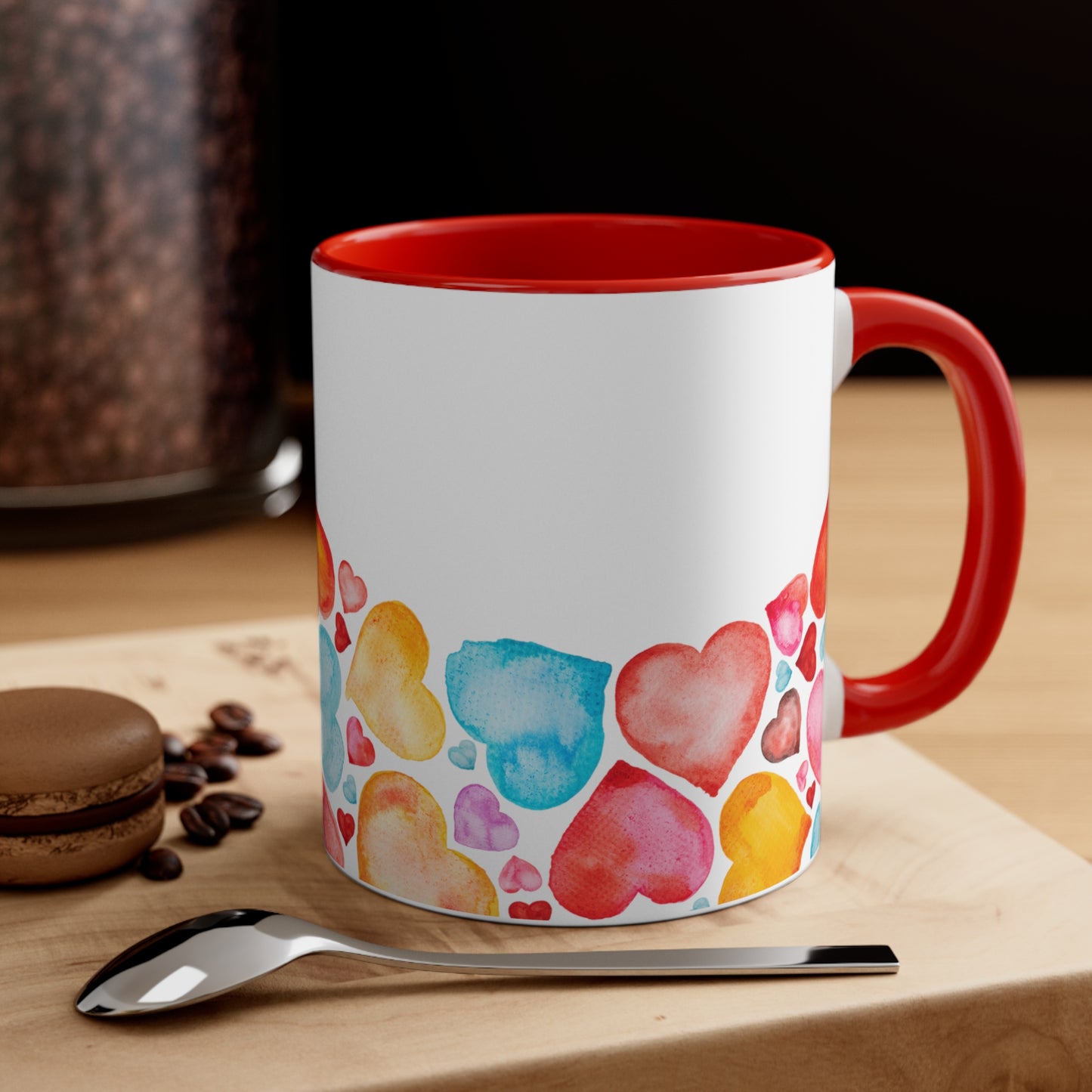 Valentine Hearts Accent Coffee Mug, 11oz