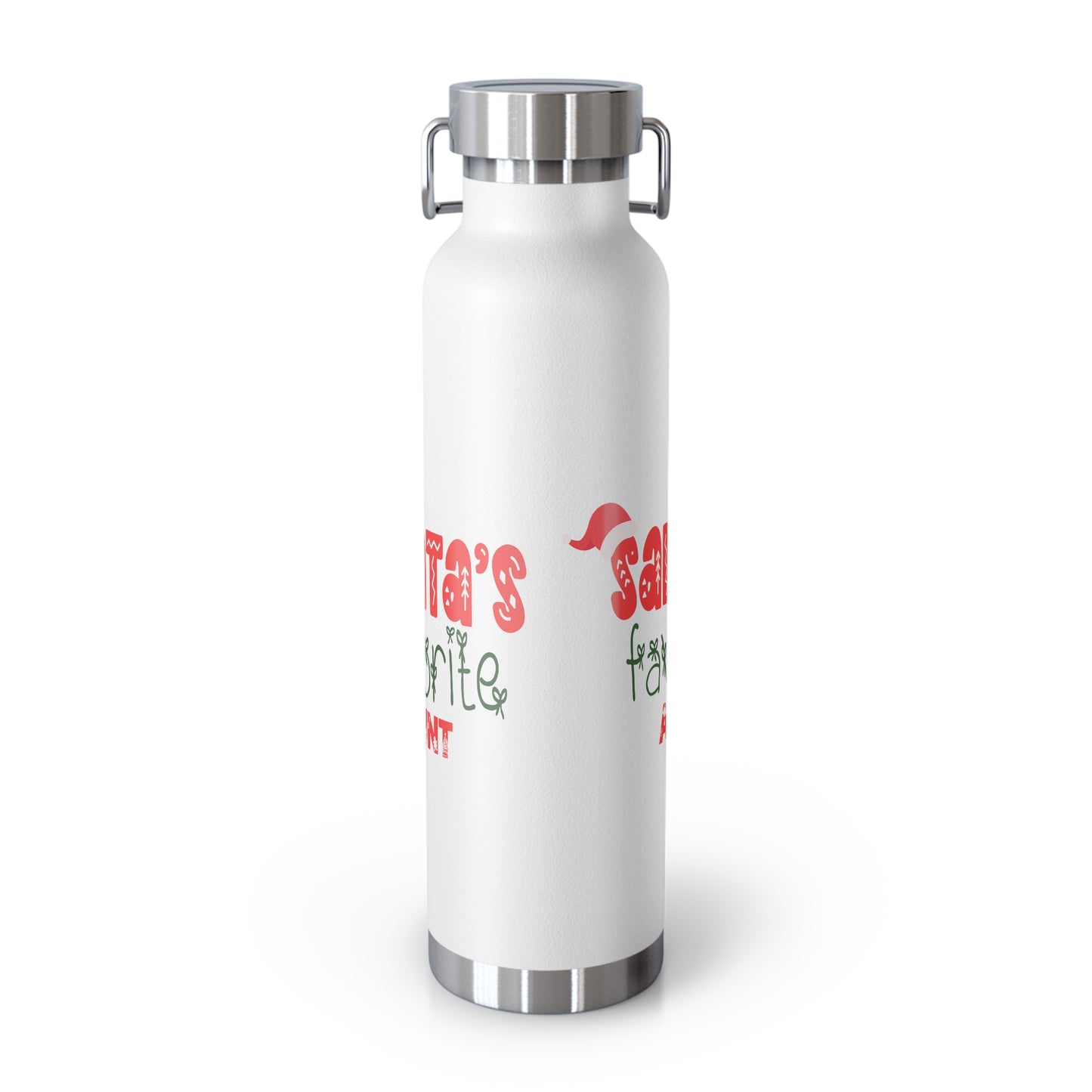 Santa's Favorite Aunt Copper Vacuum Insulated Bottle, 22oz