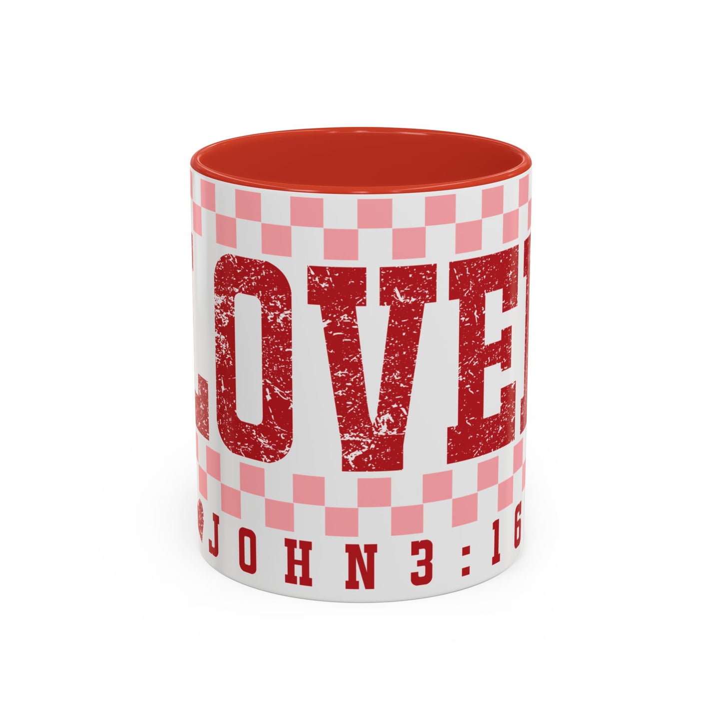 Loved John 3:16 Accent Coffee Mug , John 3 16 Mug, Valentines Day Gift, Ultimate Love Coffee Cup, Gift for Valentines Day, Accent Coffee Mug (11, 15oz)