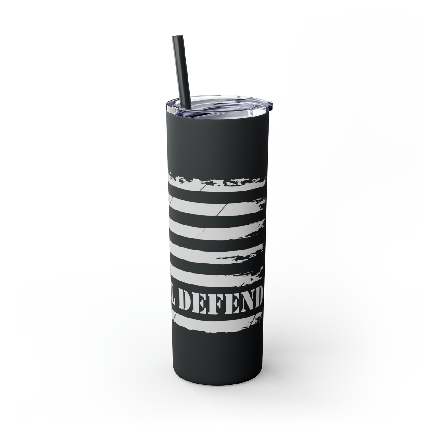 This We'll Defend Skinny Tumbler with Straw, 20oz
