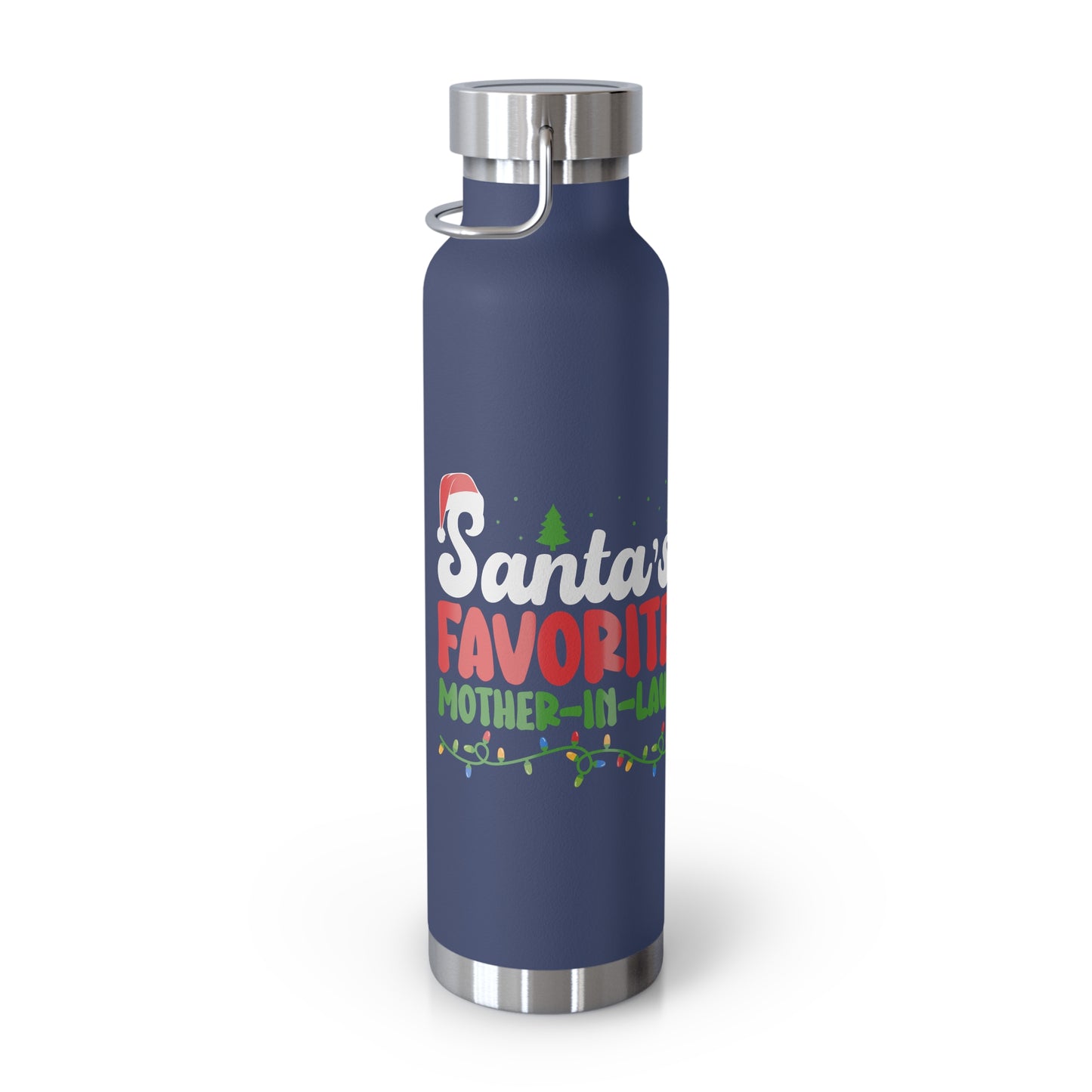 Santa's Favorite Mother-In-Law Copper Vacuum Insulated Bottle, 22oz