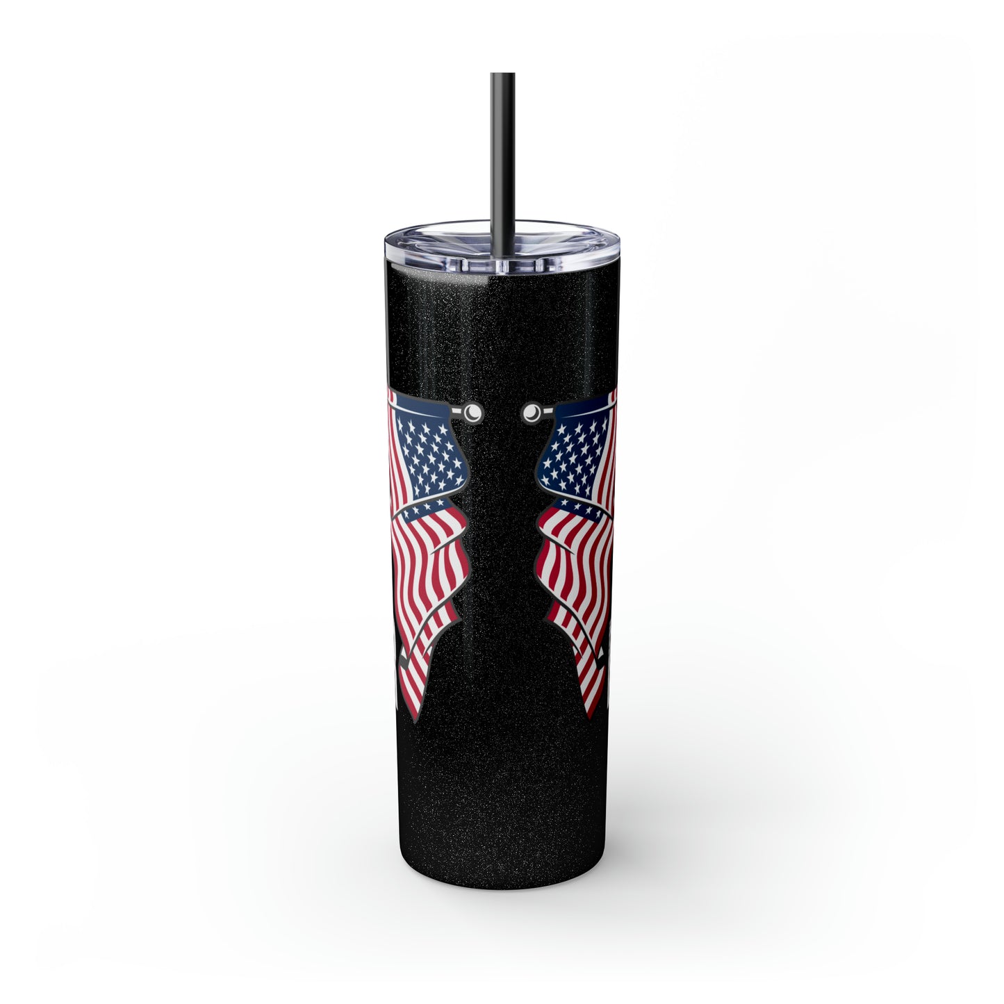 Honour Respect Remember Veterans Day Skinny Tumbler with Straw, 20oz