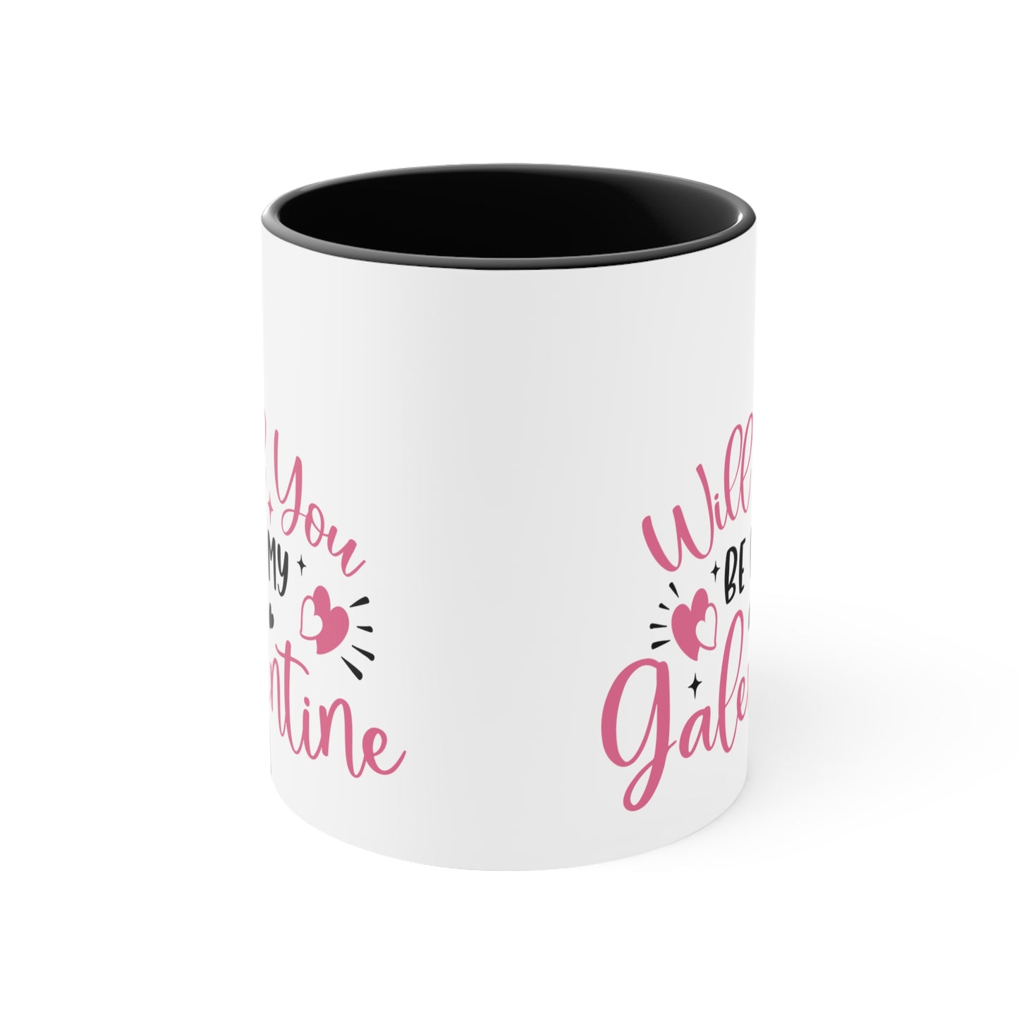 Will You Be My Galentine Accent Coffee Mug, 11oz