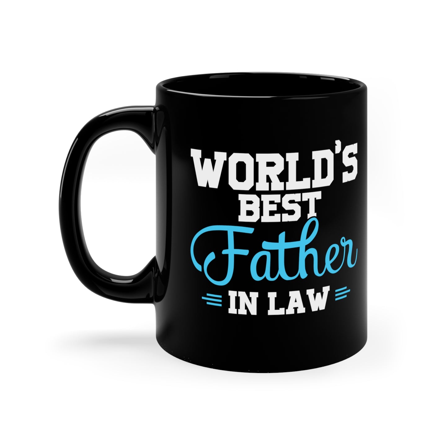 World's Best Father-In-Law 11oz Black Mug