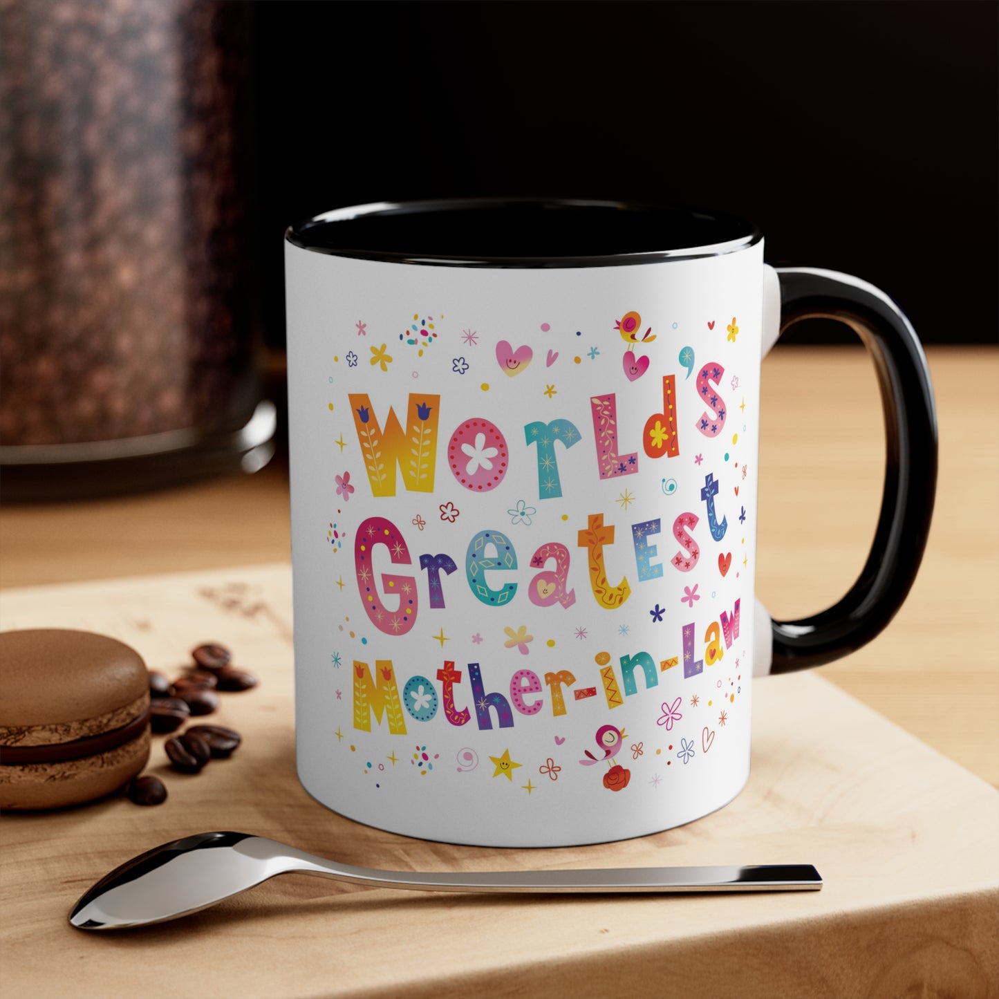 World's Greatest Mother-In-Law Accent Coffee Mug, 11oz