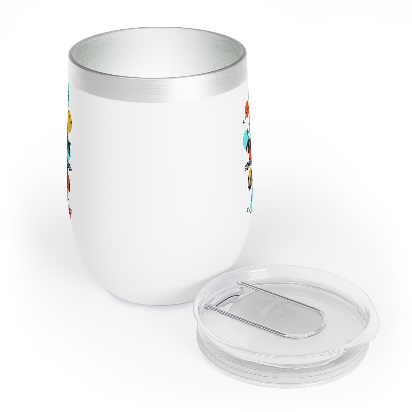 I Just Want Some Wine & Pet My Dog Chill Wine Tumbler